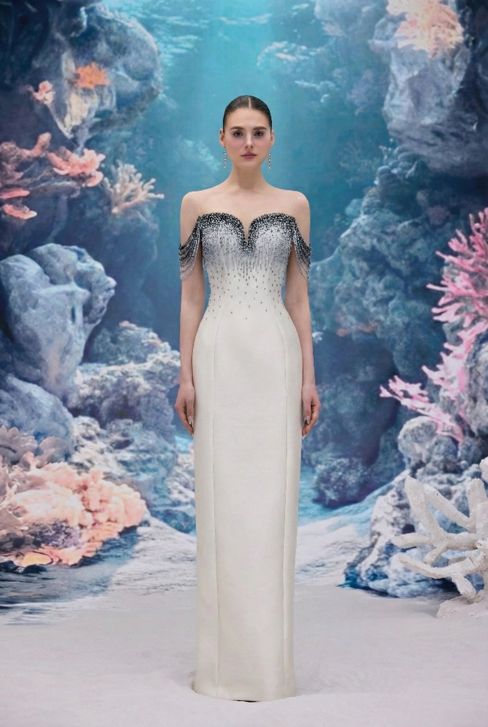 Celeste Royal Taffeta Dress