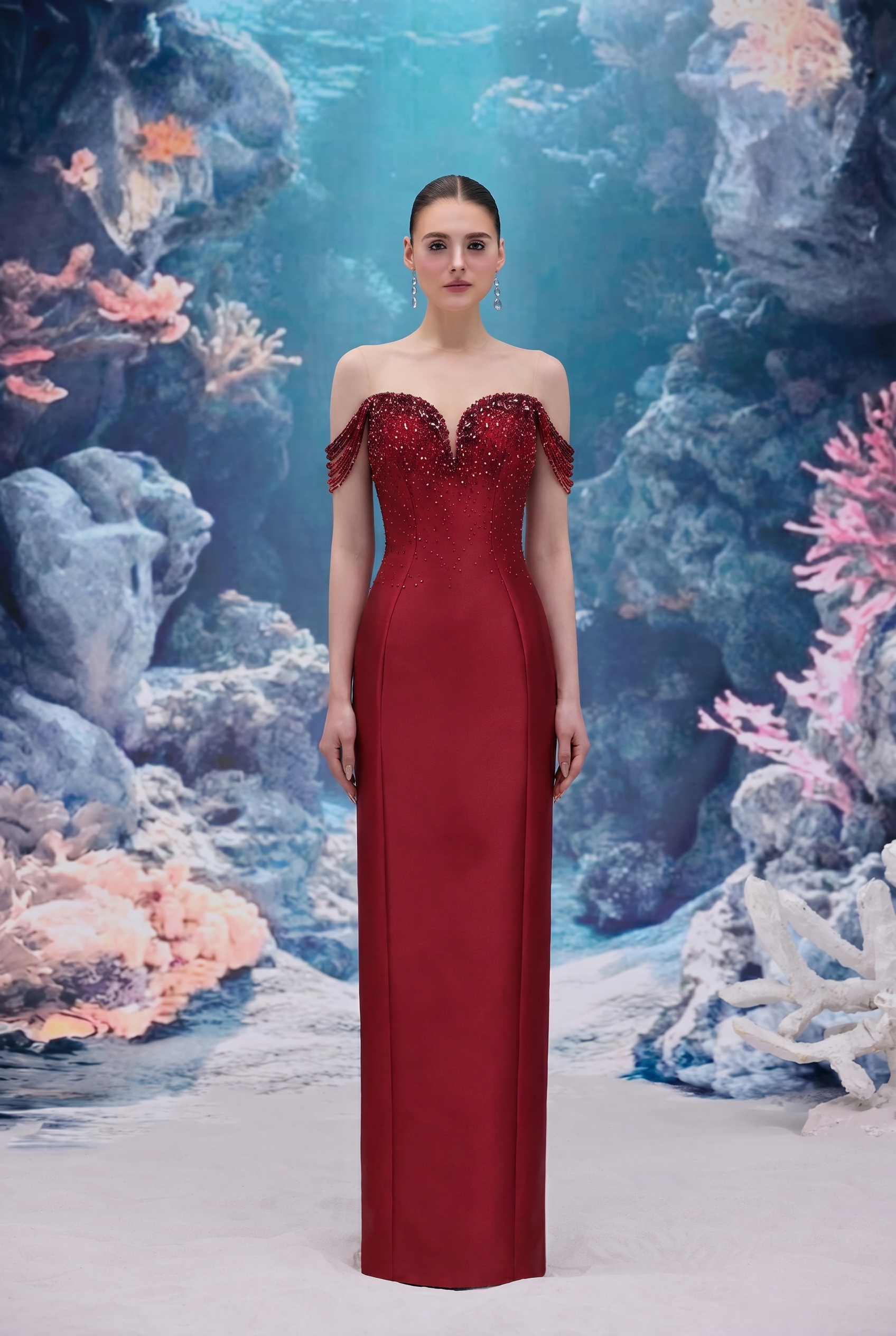 Celeste Royal Taffeta Dress