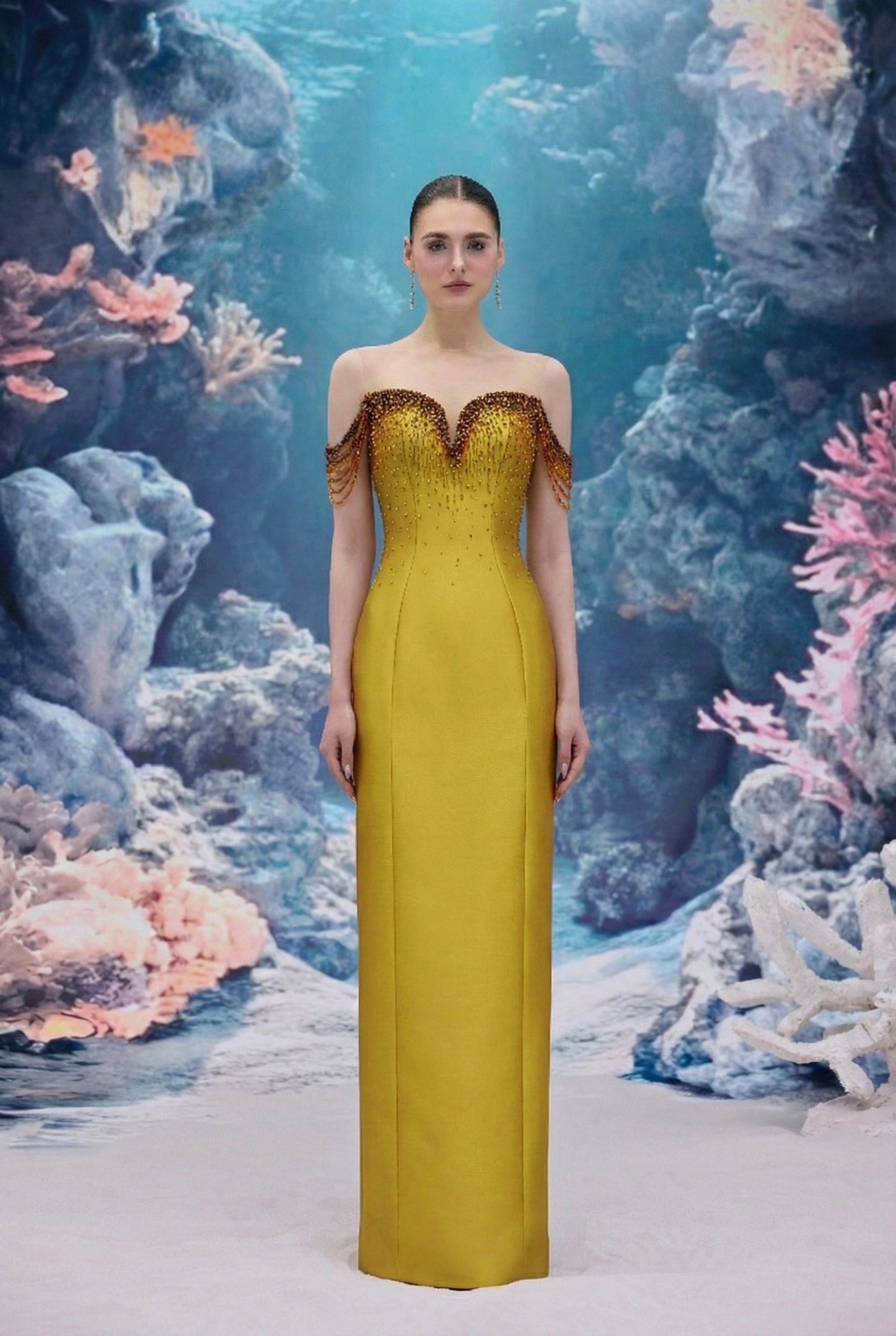 Celeste Royal Taffeta Dress