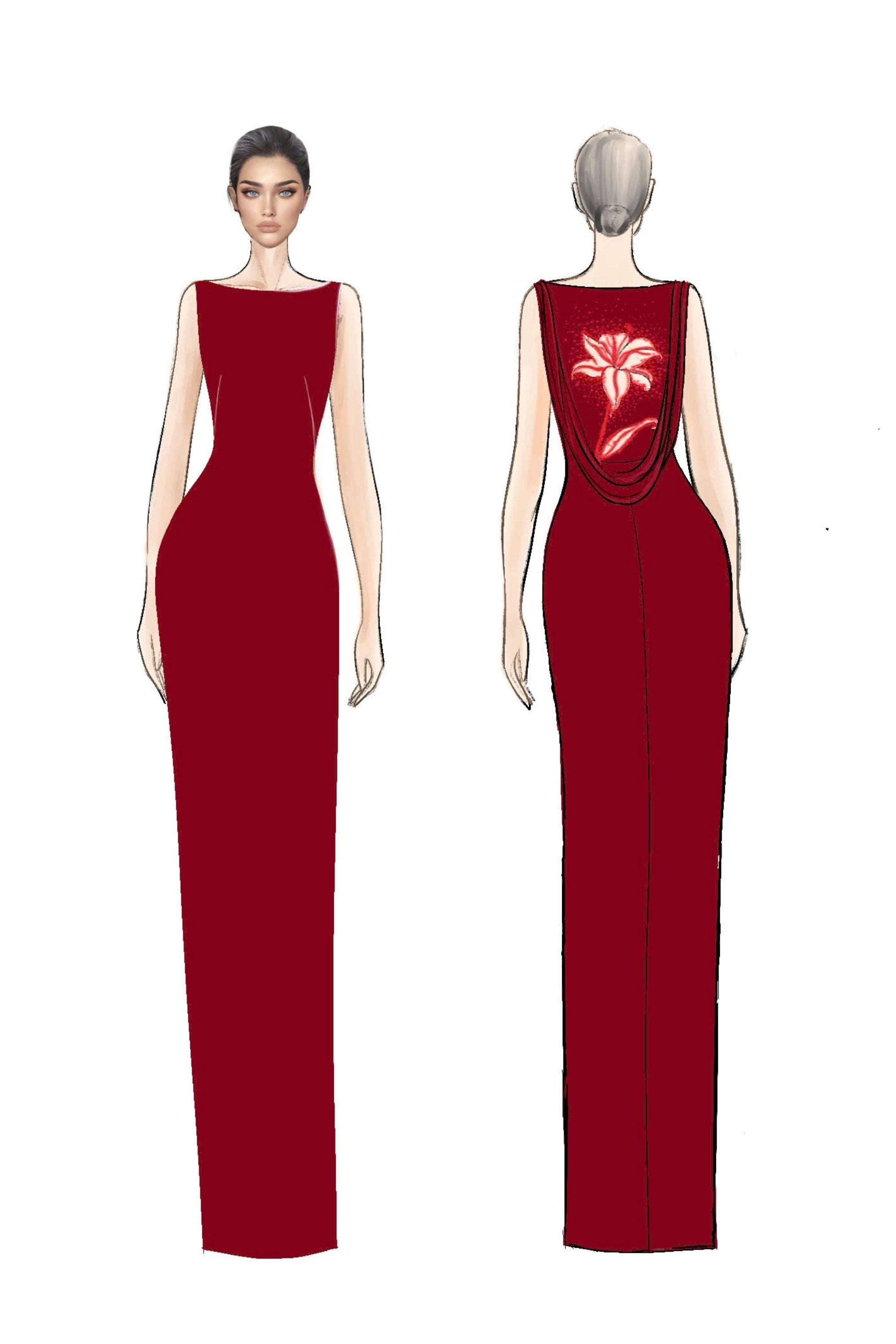 Maryamia crepe dress