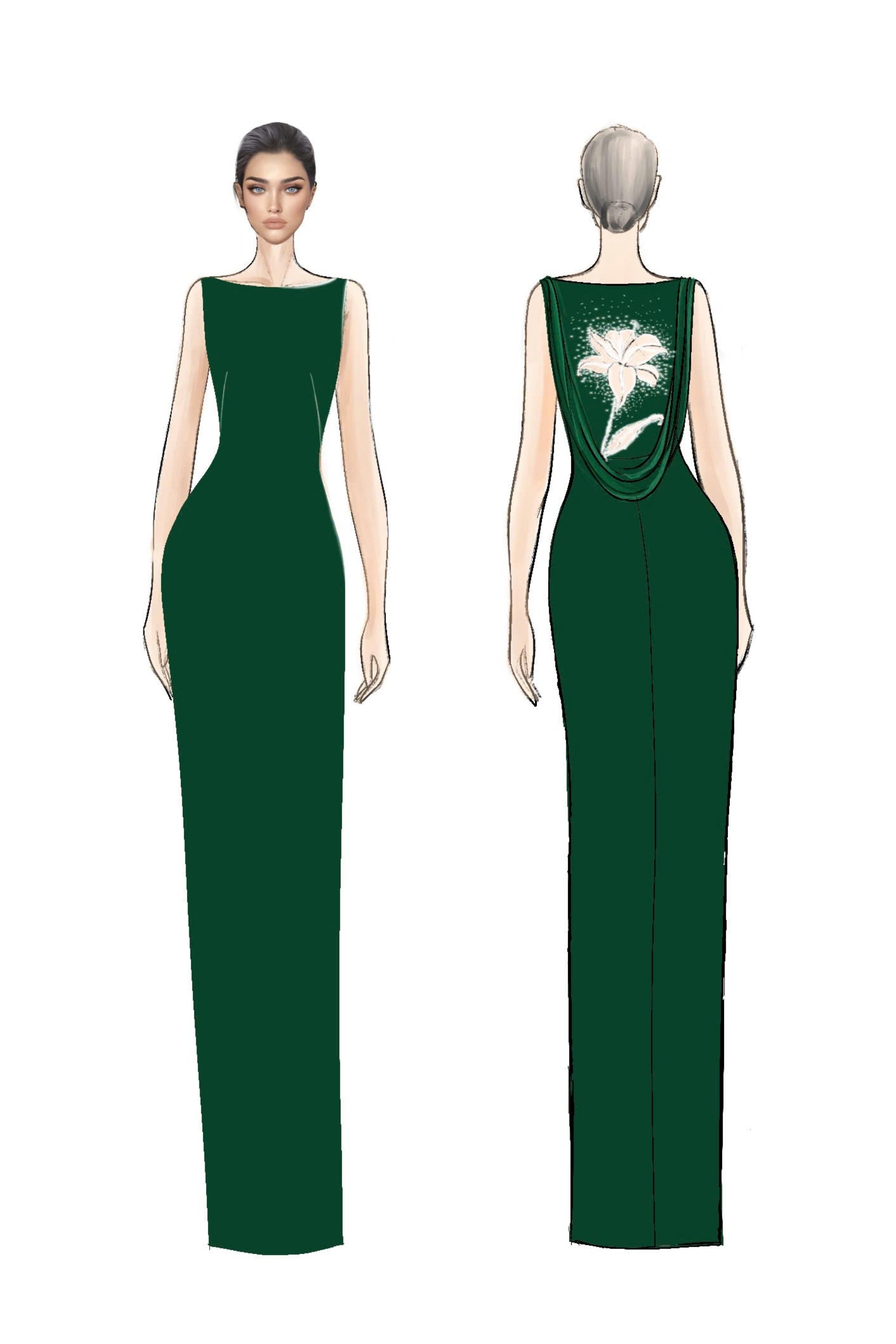 Maryamia crepe dress