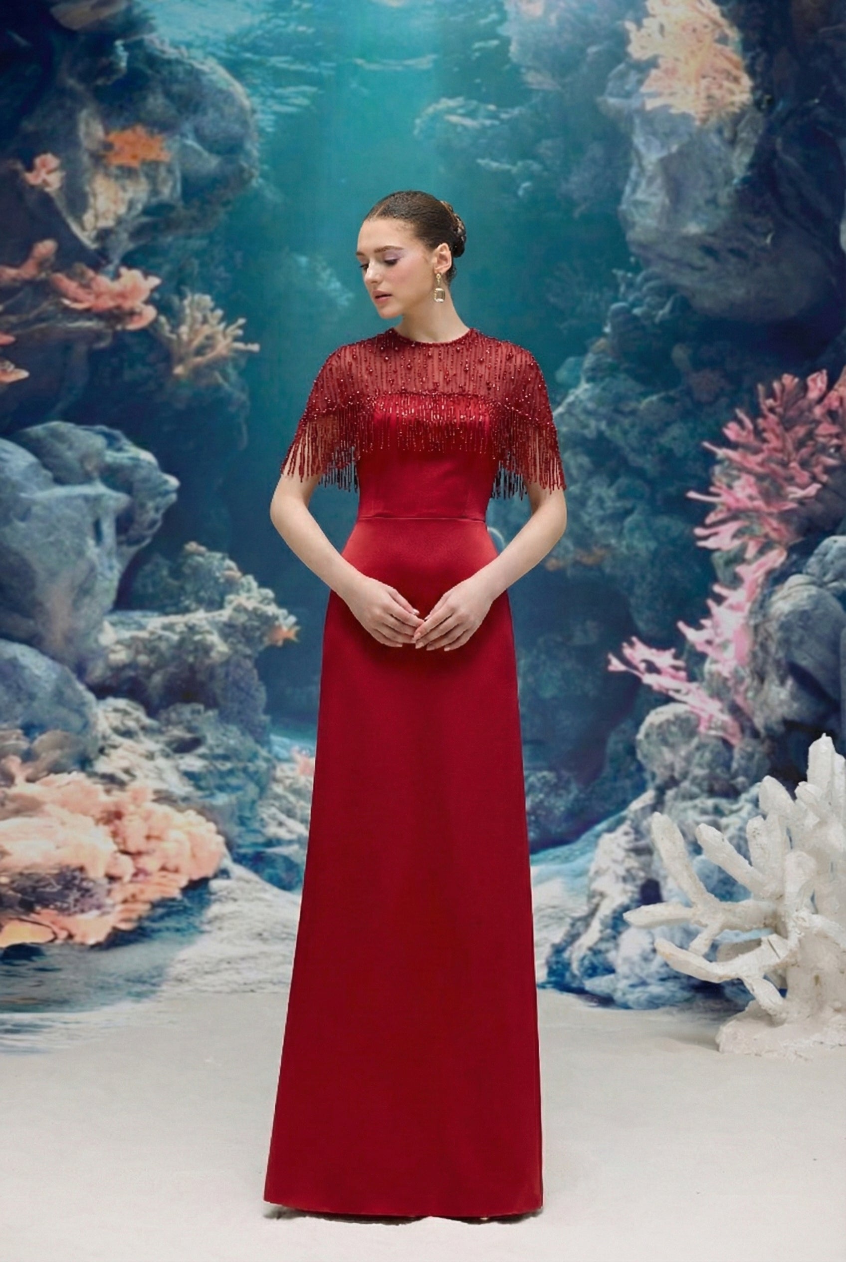 Marcelline Silk Taffeta & Tulle Dress