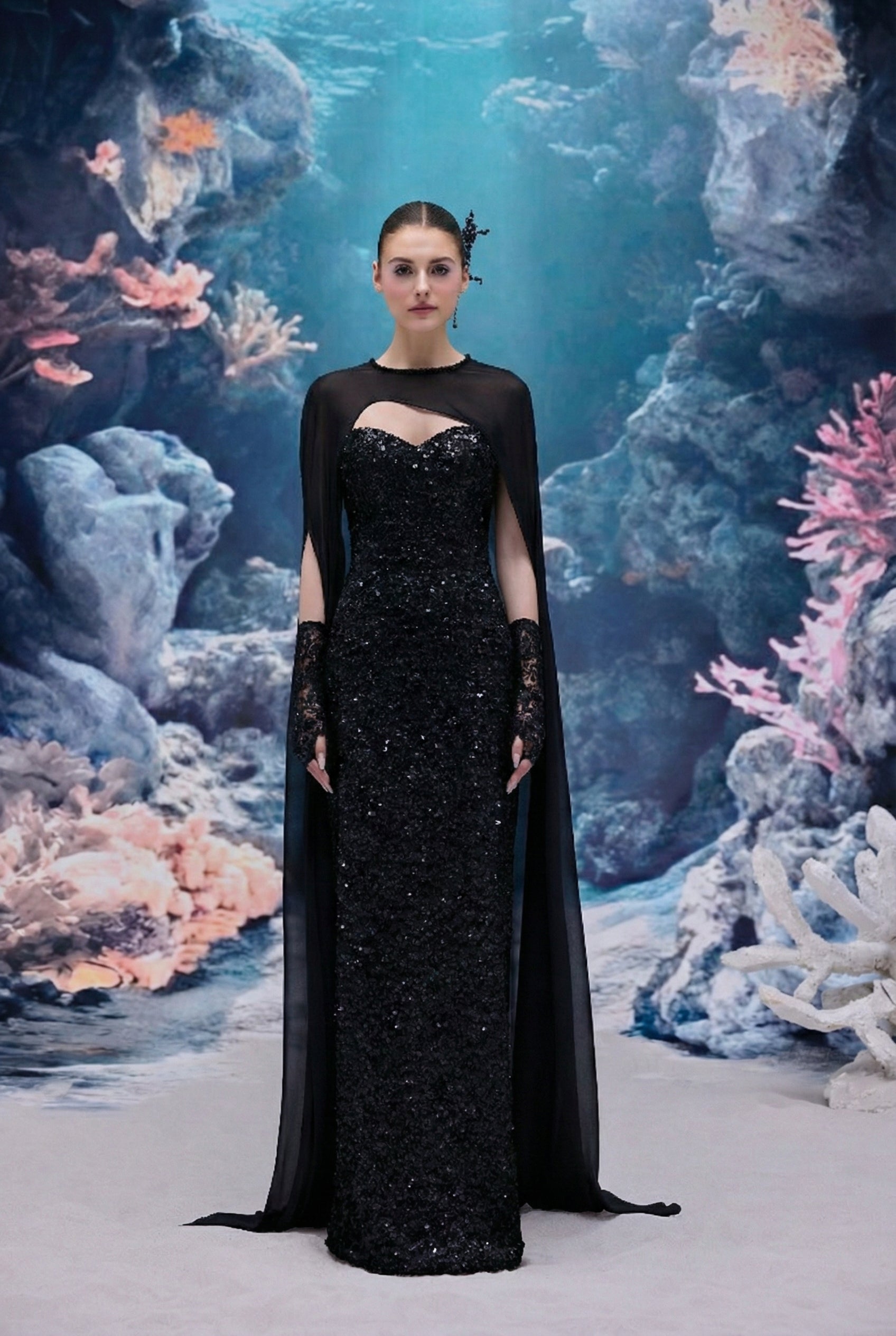 Annelise Sequin Lace Dress