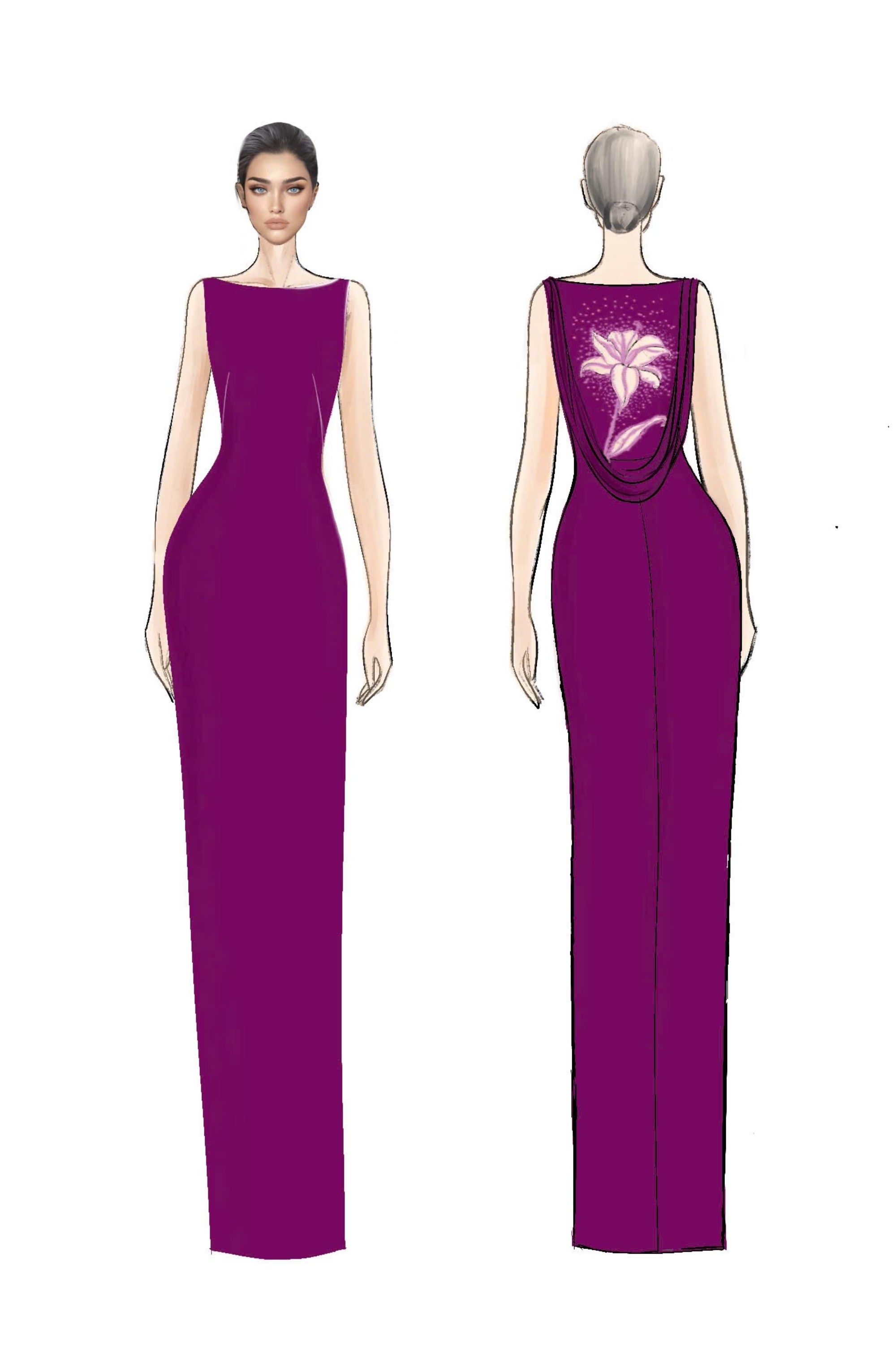 Maryamia crepe dress