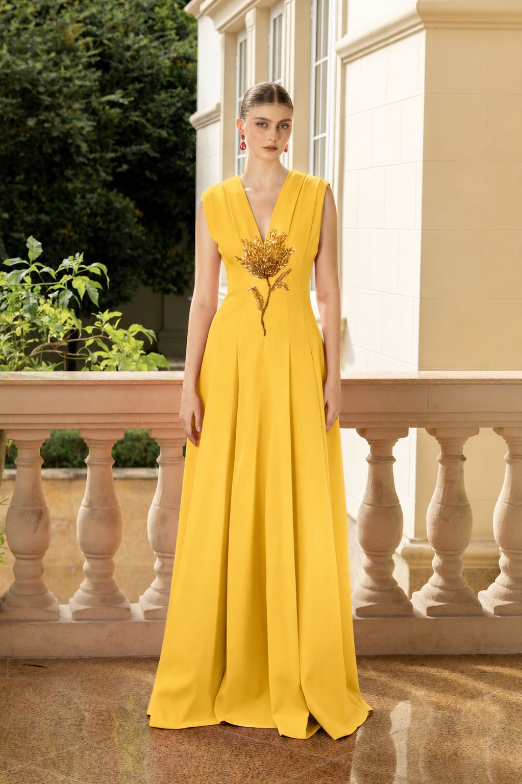 Solène Crepe Dress