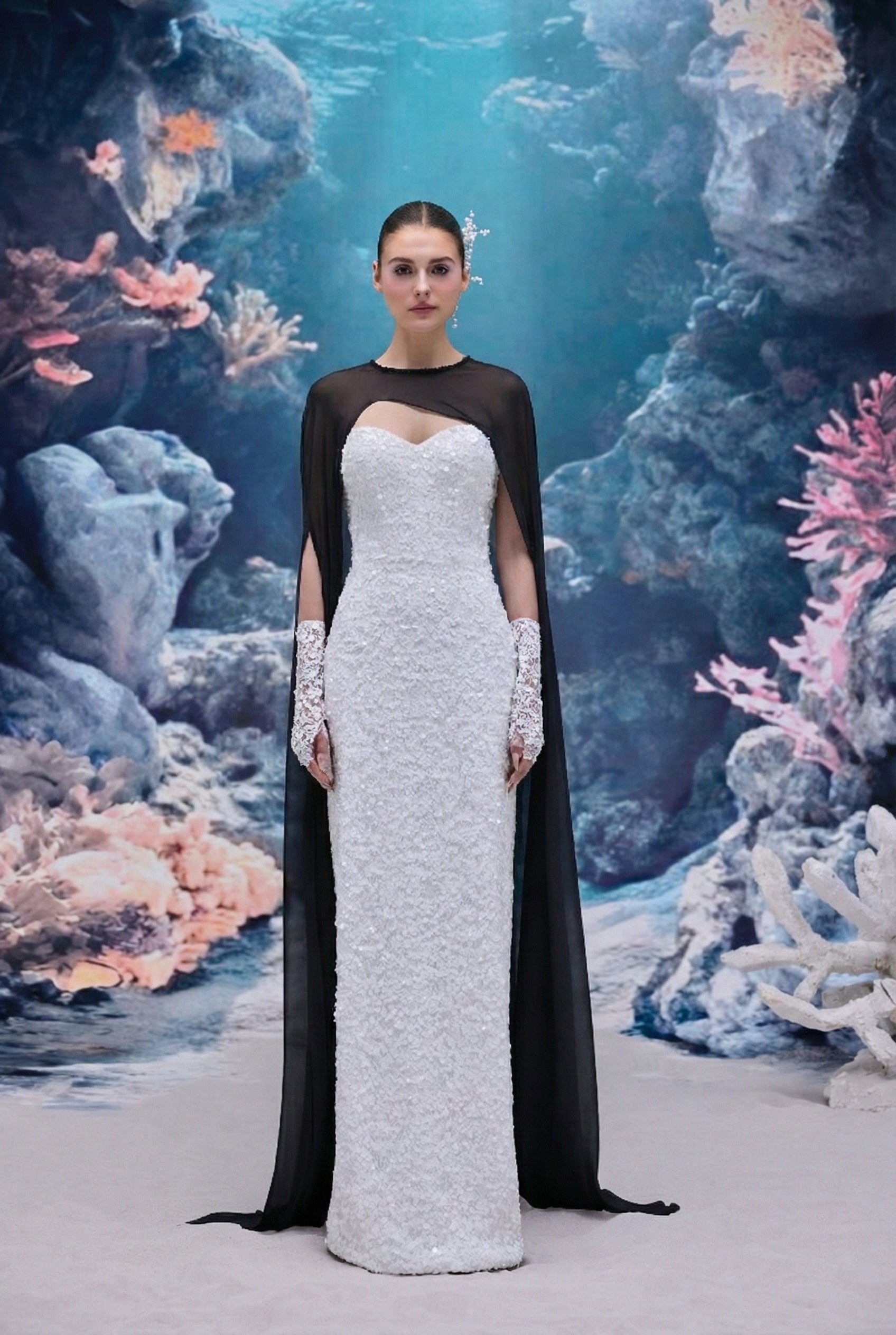 Annelise Sequin Lace Dress