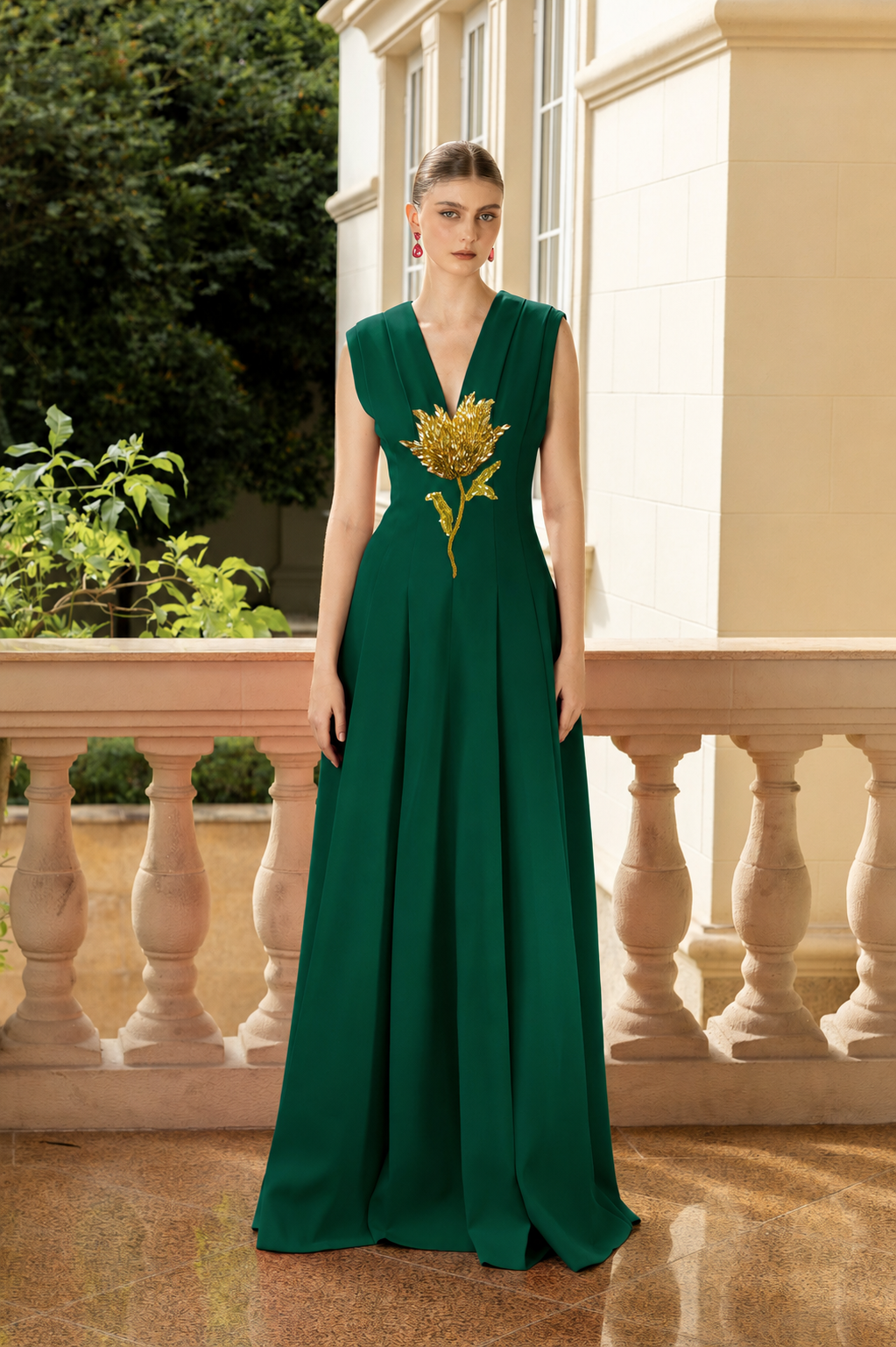 Solène Crepe Dress