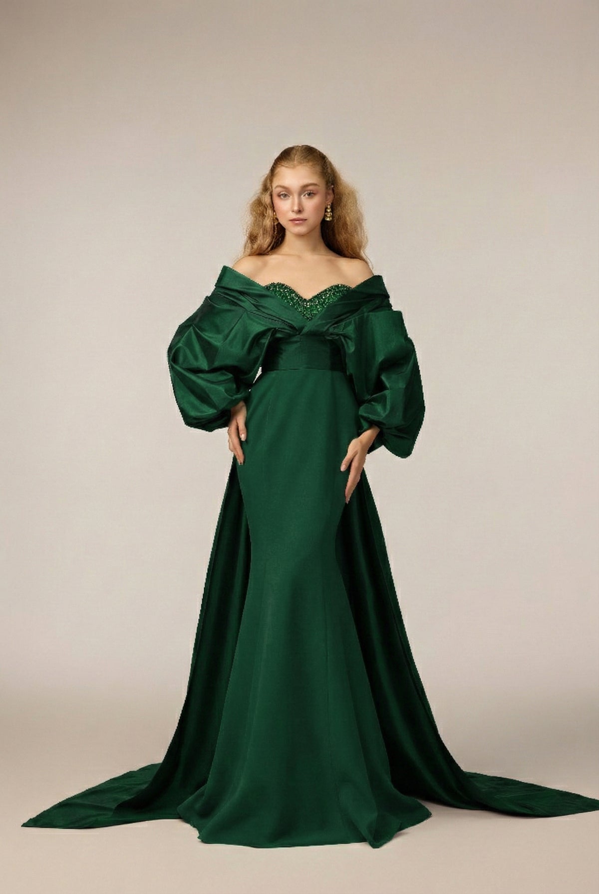 Halina Crepe & Taffeta dress