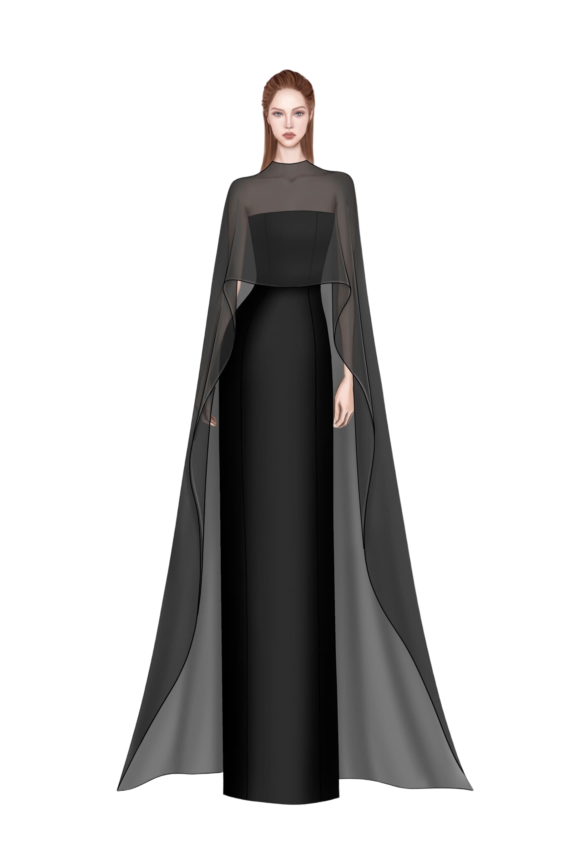 Sirocco Royal taffeta & silk dress