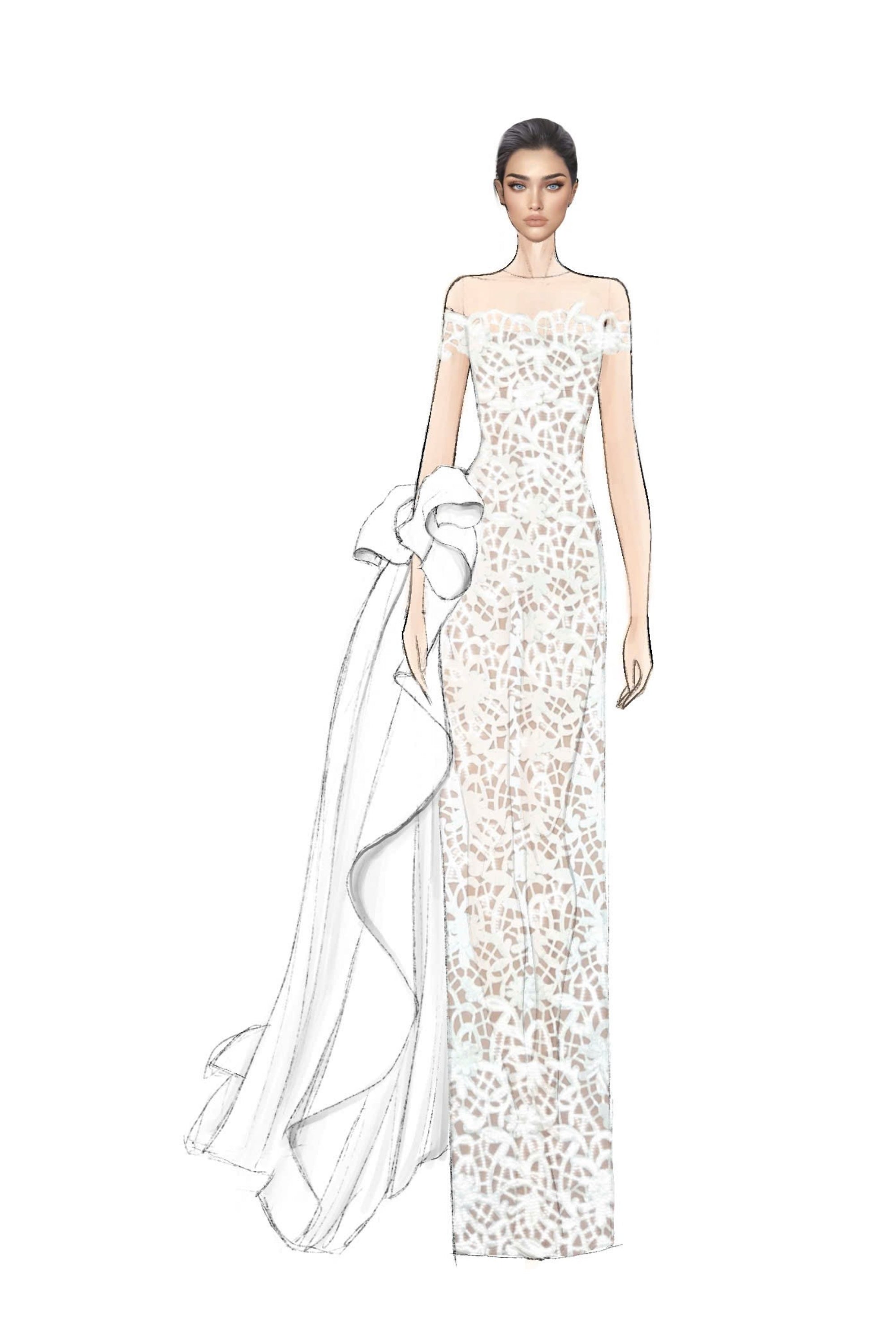 Fawaniya sequin lace dress