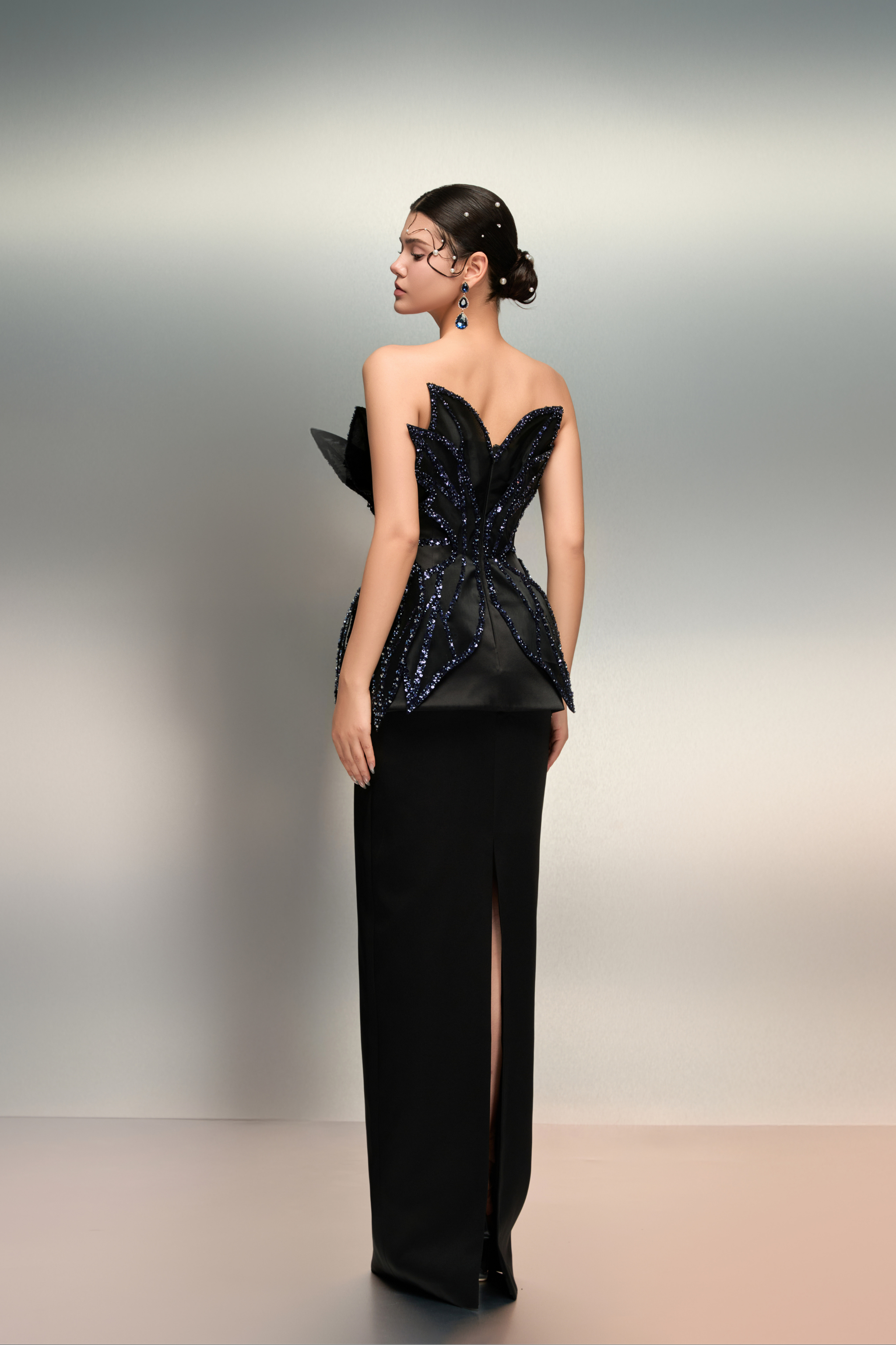 Reem silk taffeta dress