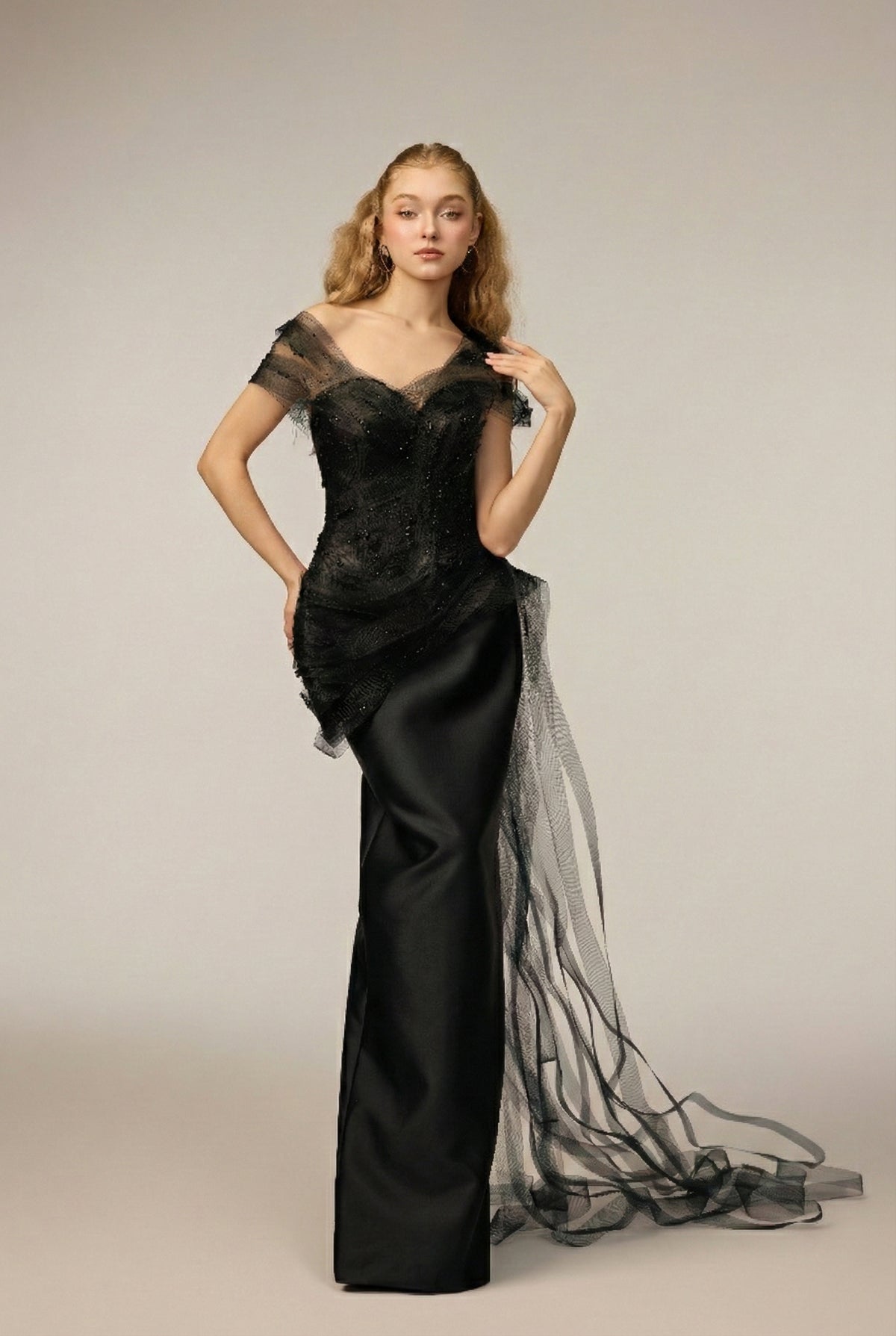 Kalina Tulle & Royal Taffeta dress