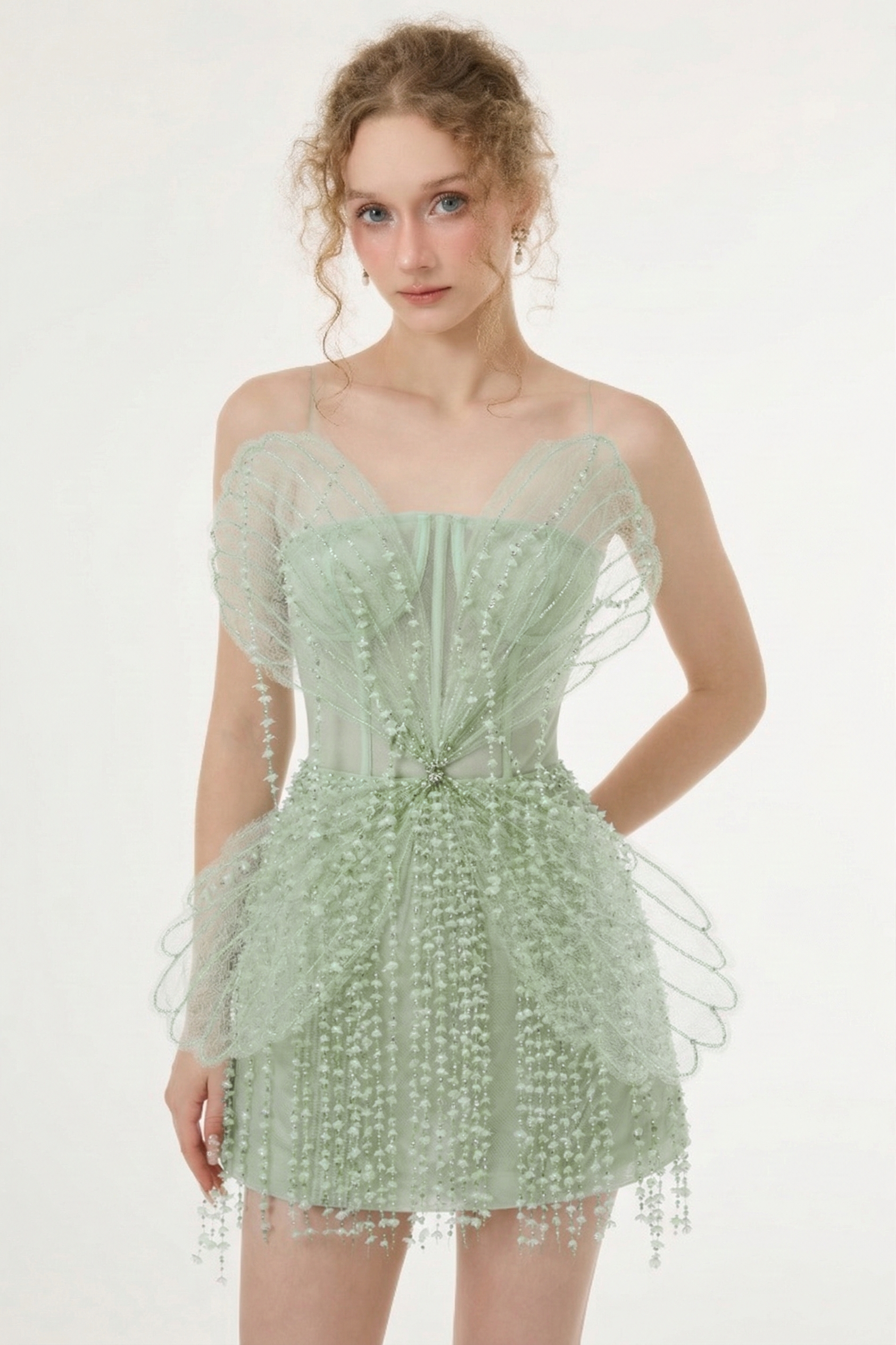 Sabrina Lace & Tulle Dress