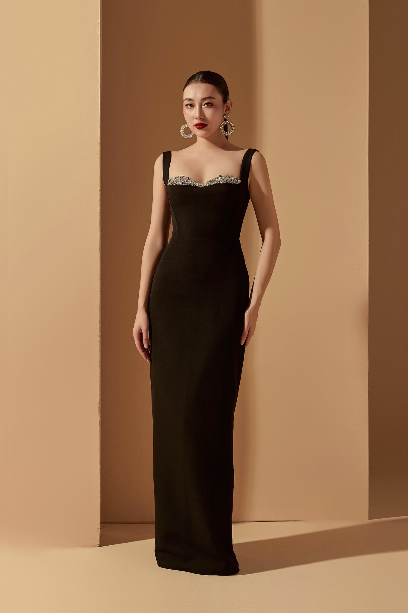 Jensen crystal bodycon dress