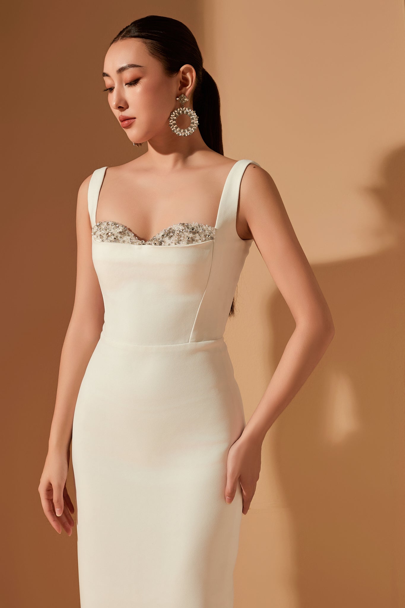 Jensen crystal bodycon dress