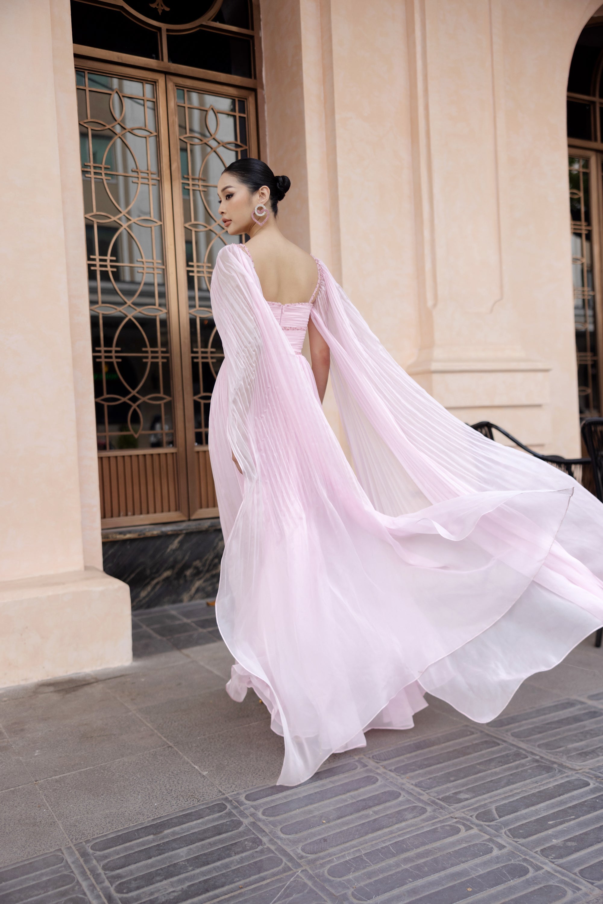 Esperanza silk pleated dress