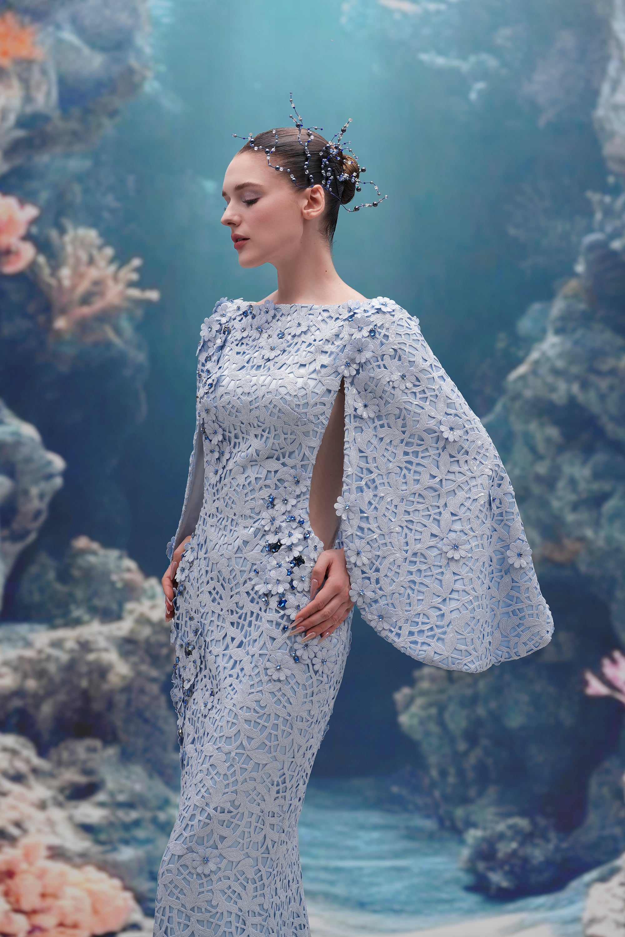 Moana sequin lace Dress