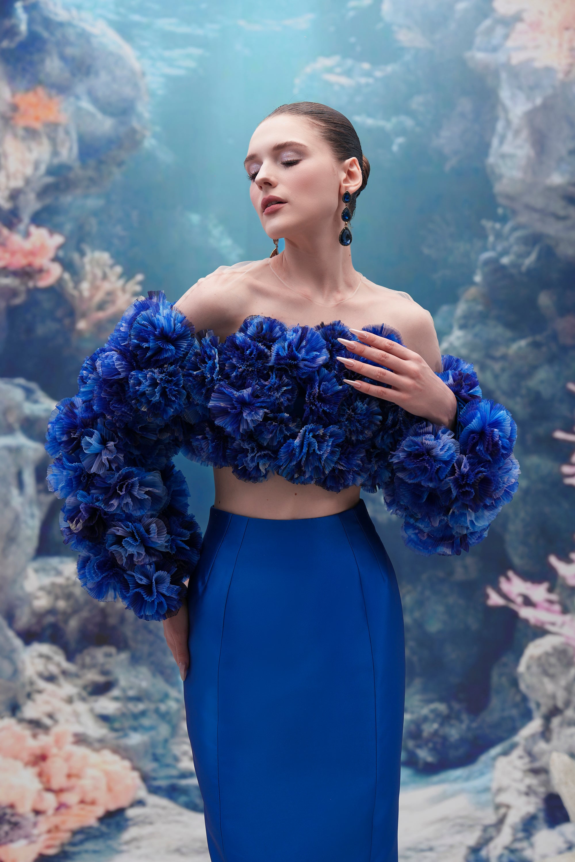 Nerina Organza Top & Selena Queen Taffeta Skirt