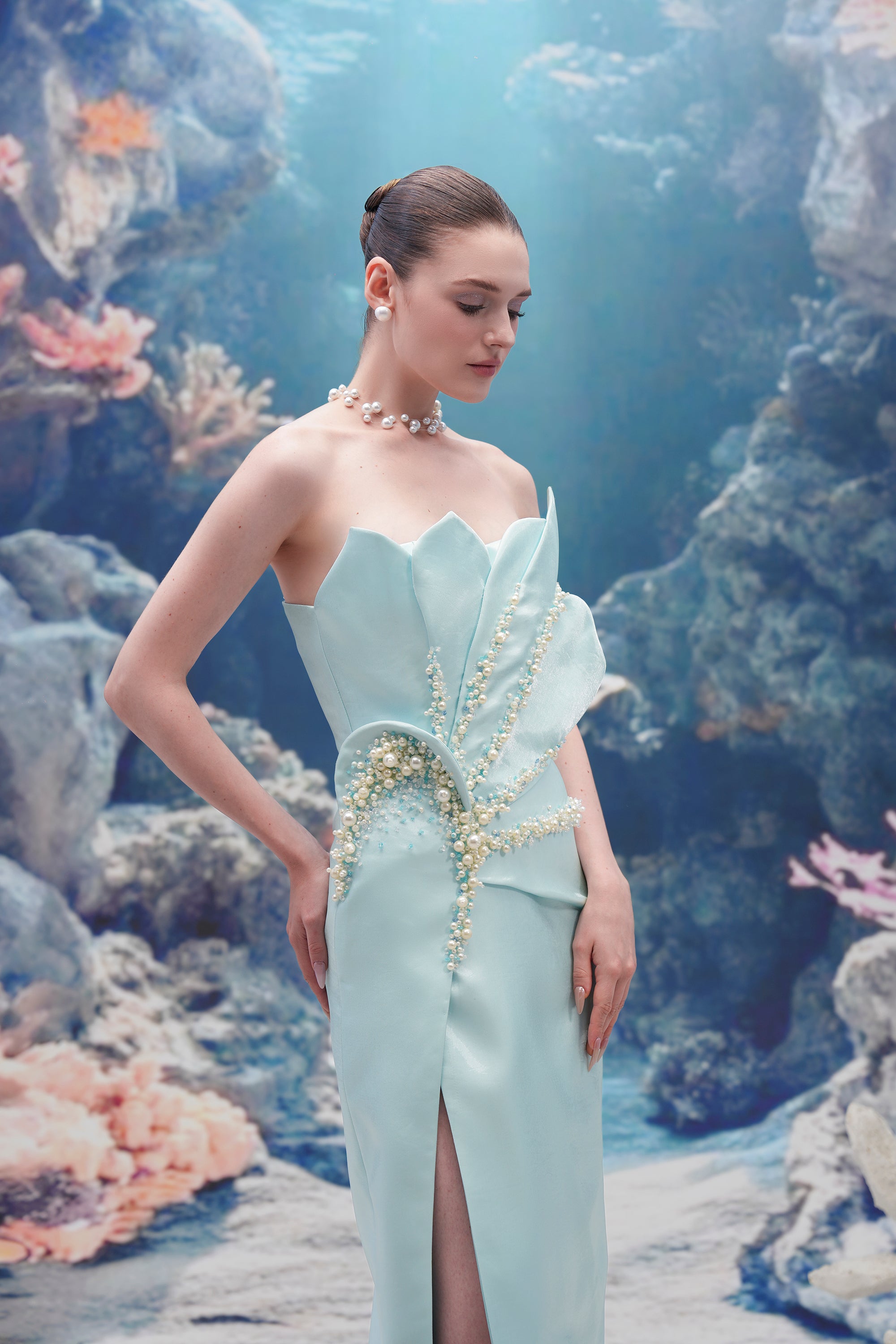 Sirena Water Silk Taffeta Dress