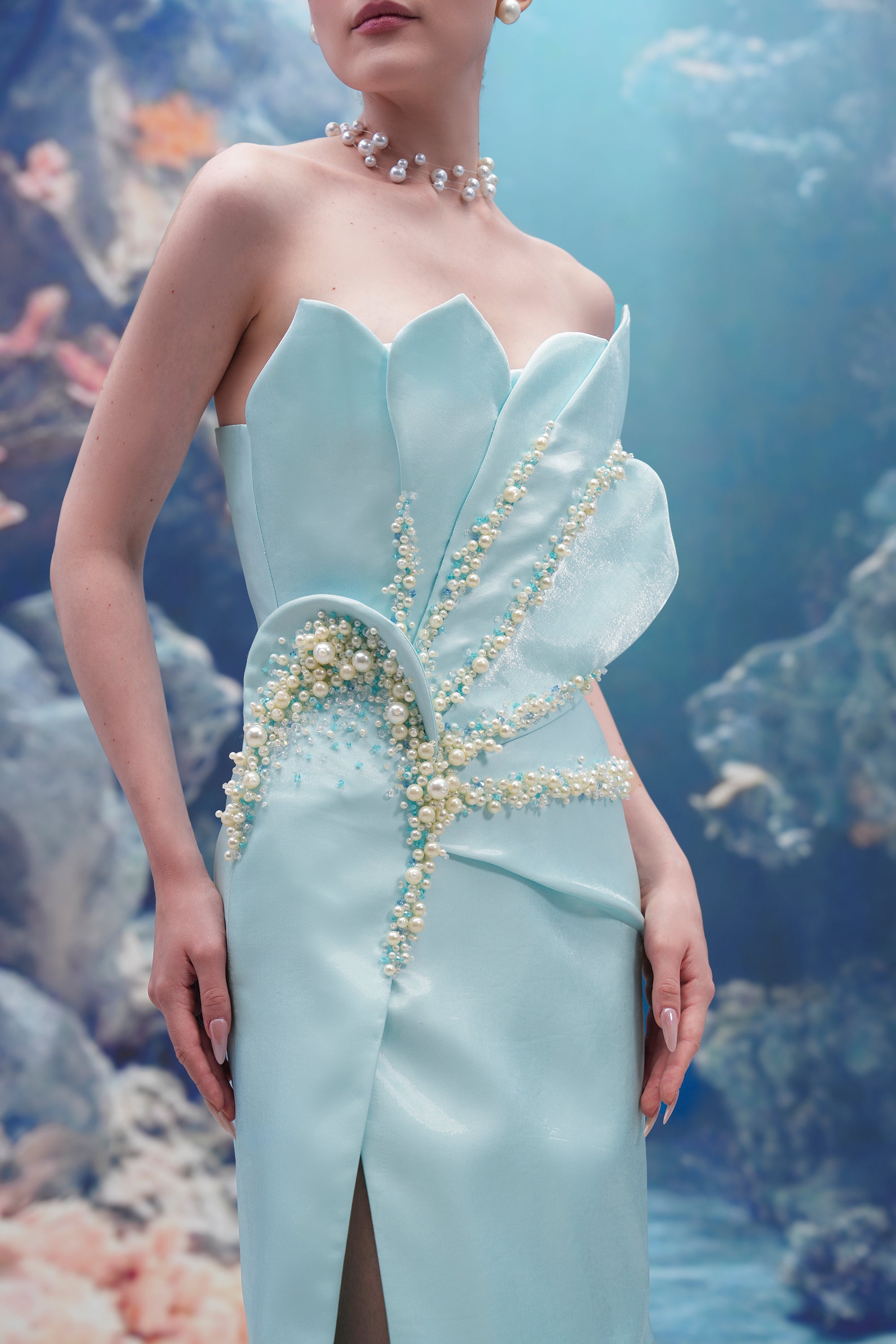 Sirena Water Silk Taffeta Dress
