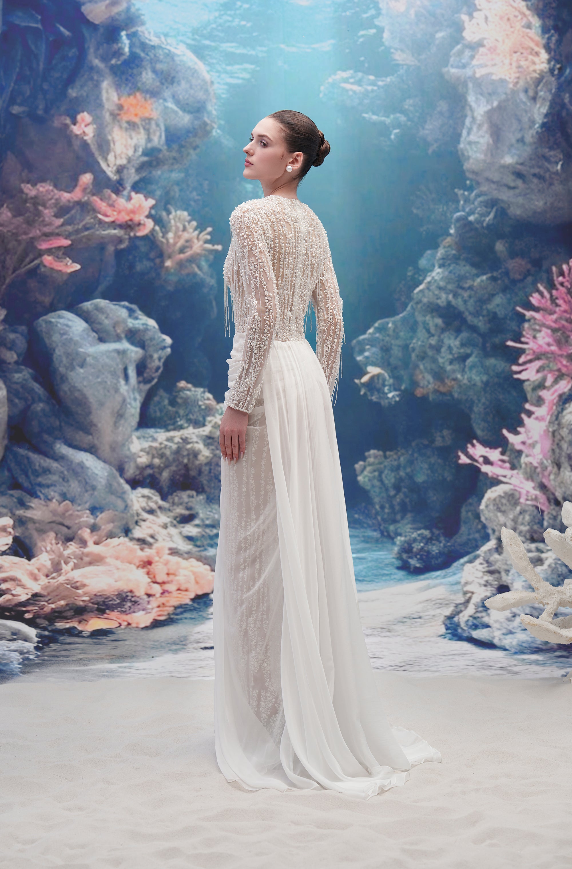 Navia Lace & Silk Dress
