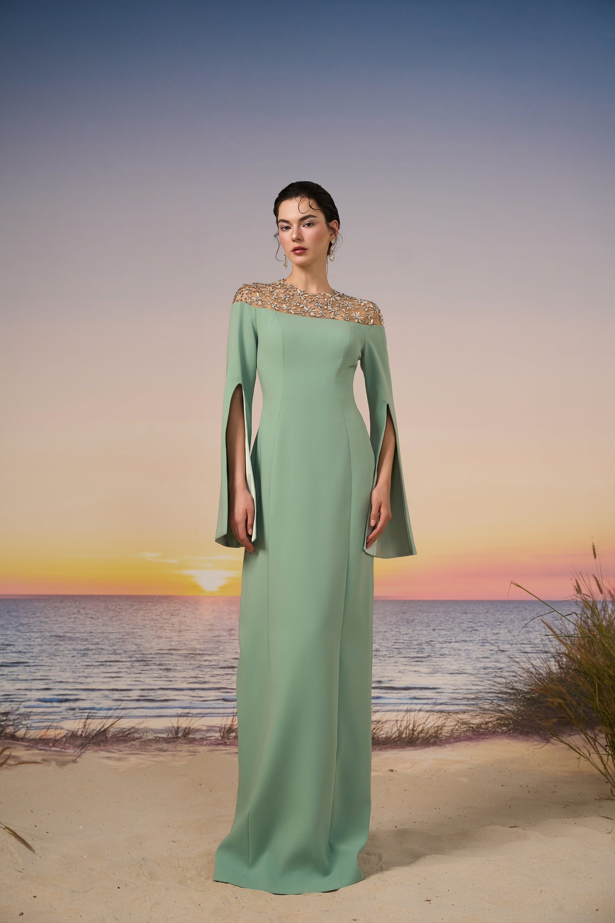 Calypso crepe dress