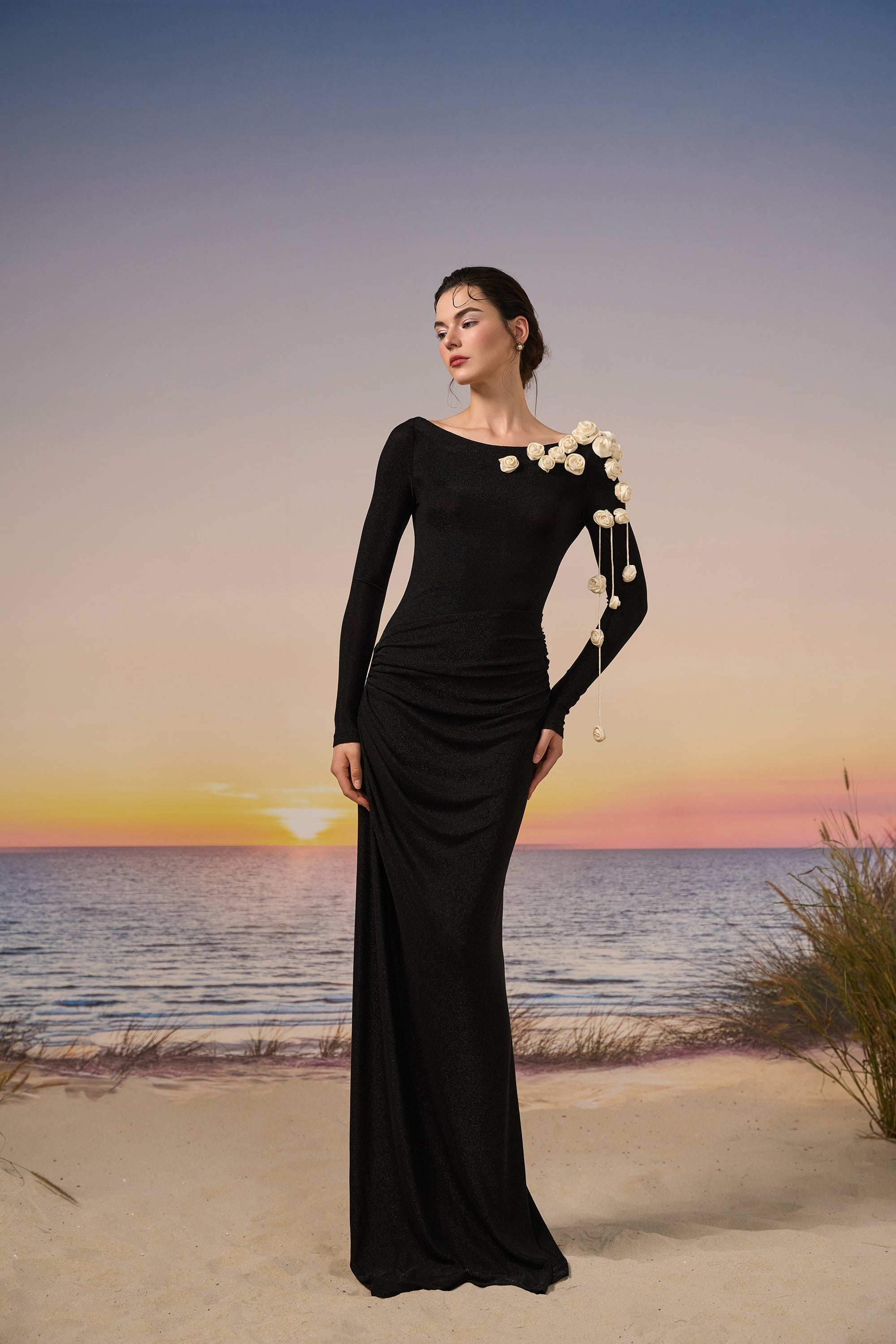 Luna glitter Jersey dress