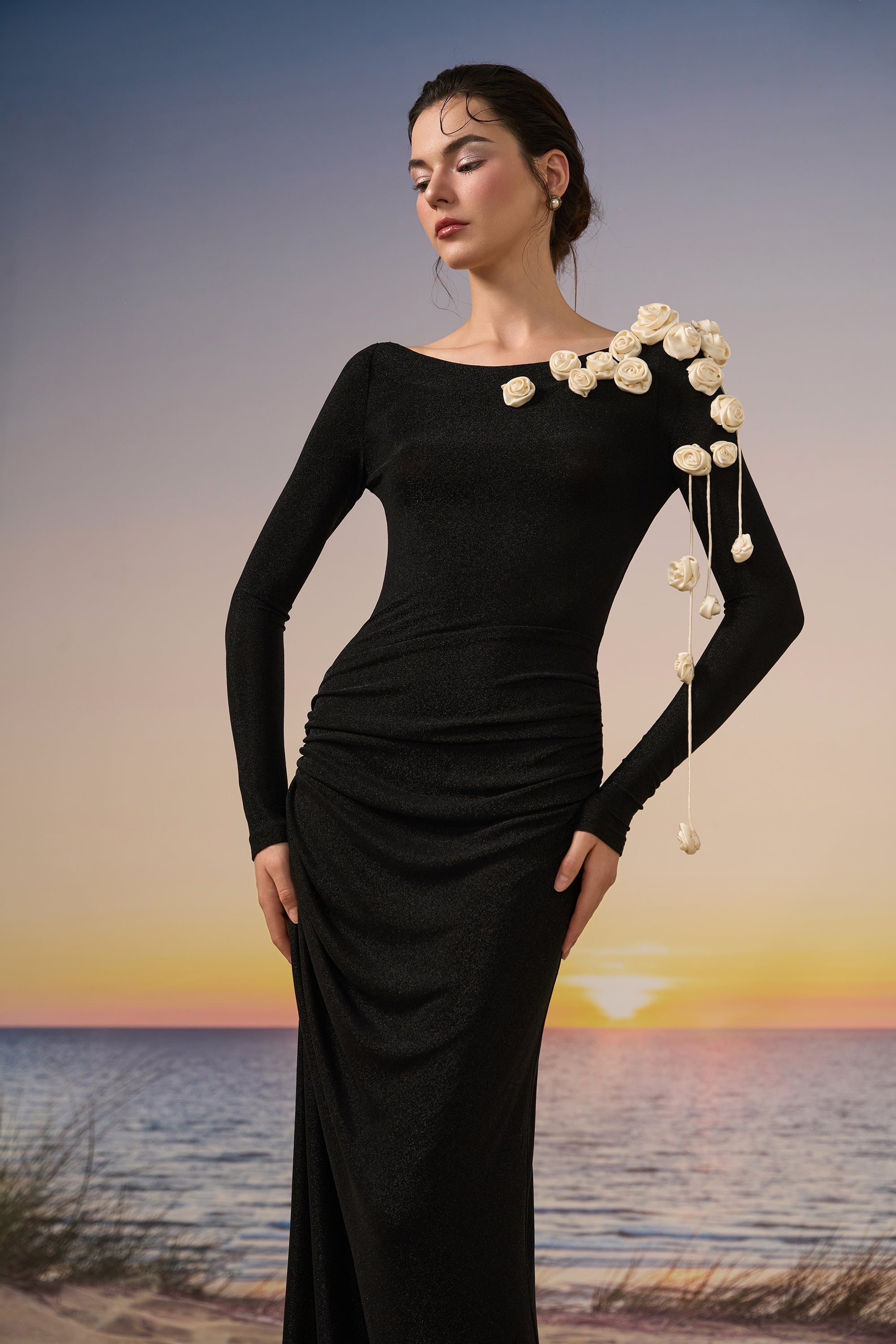 Luna glitter Jersey dress