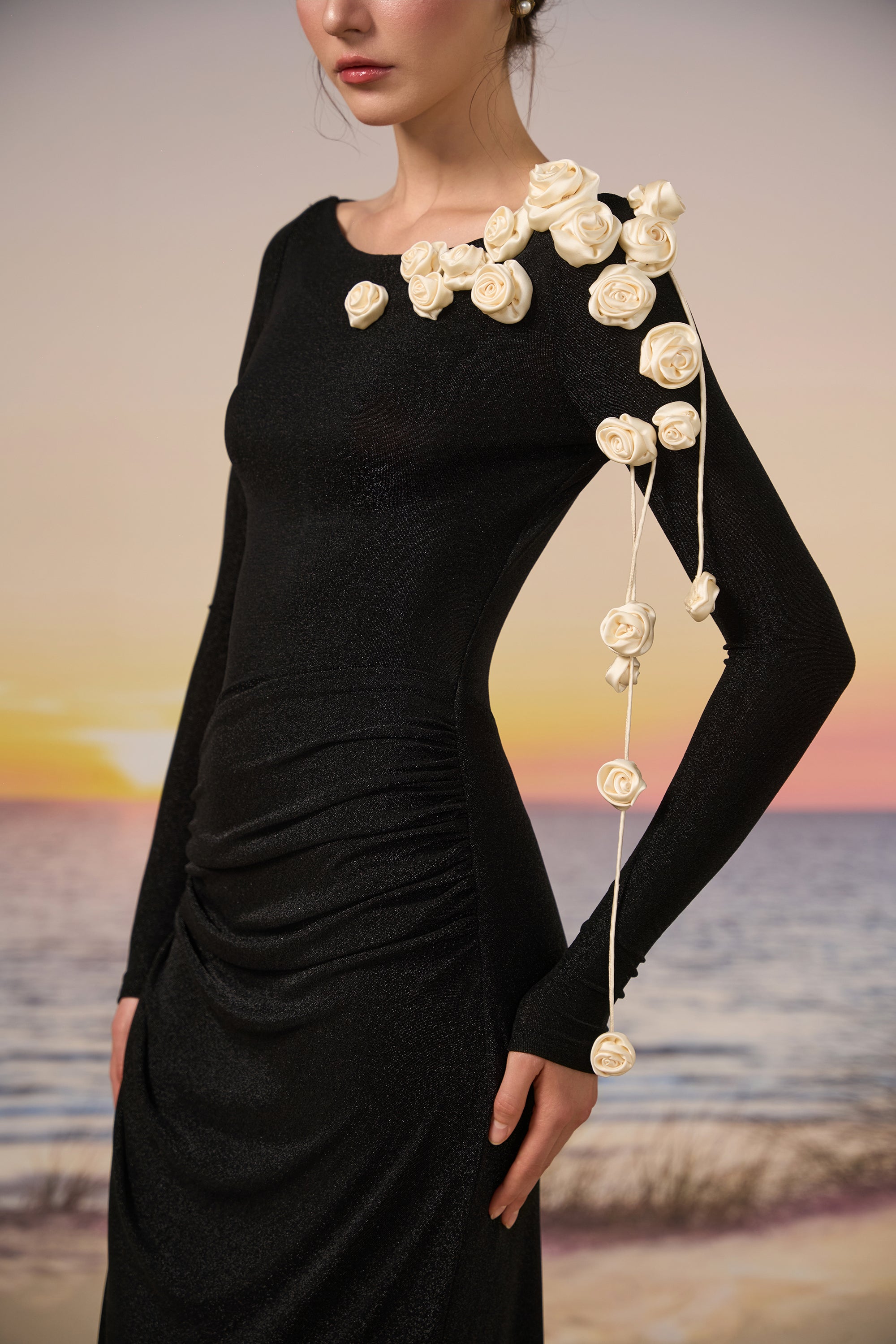 Luna glitter Jersey dress