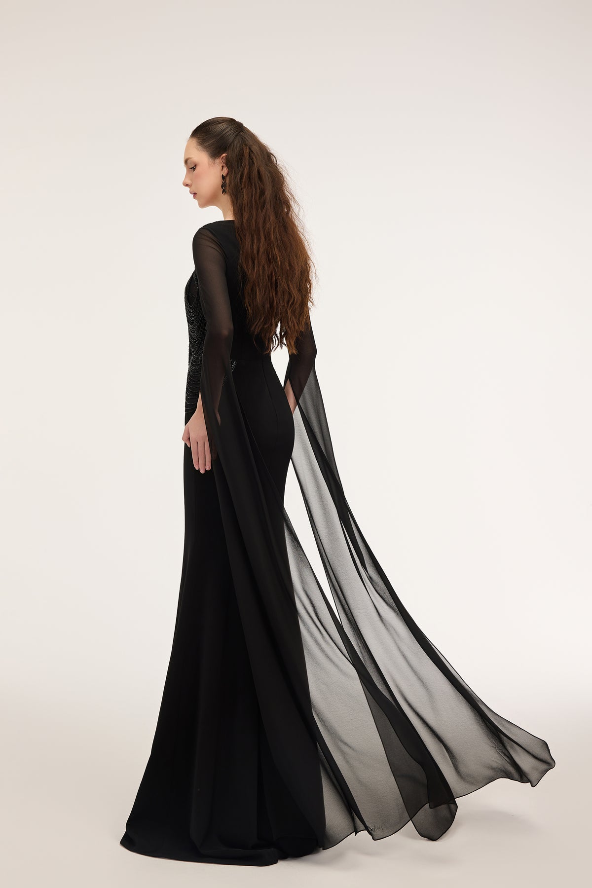 Safiya crepe & Chiffon dress