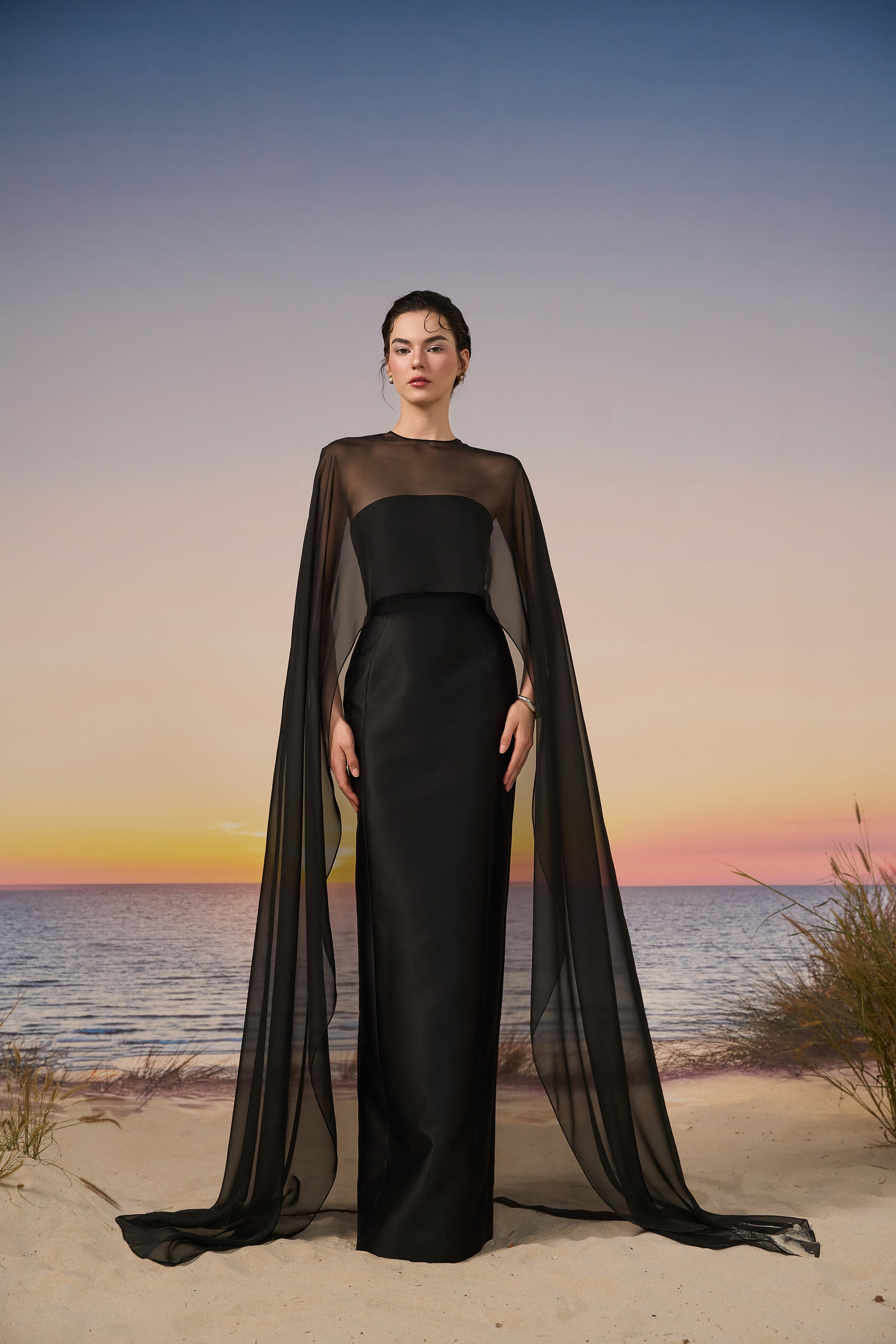 Sirocco Royal taffeta & silk dress