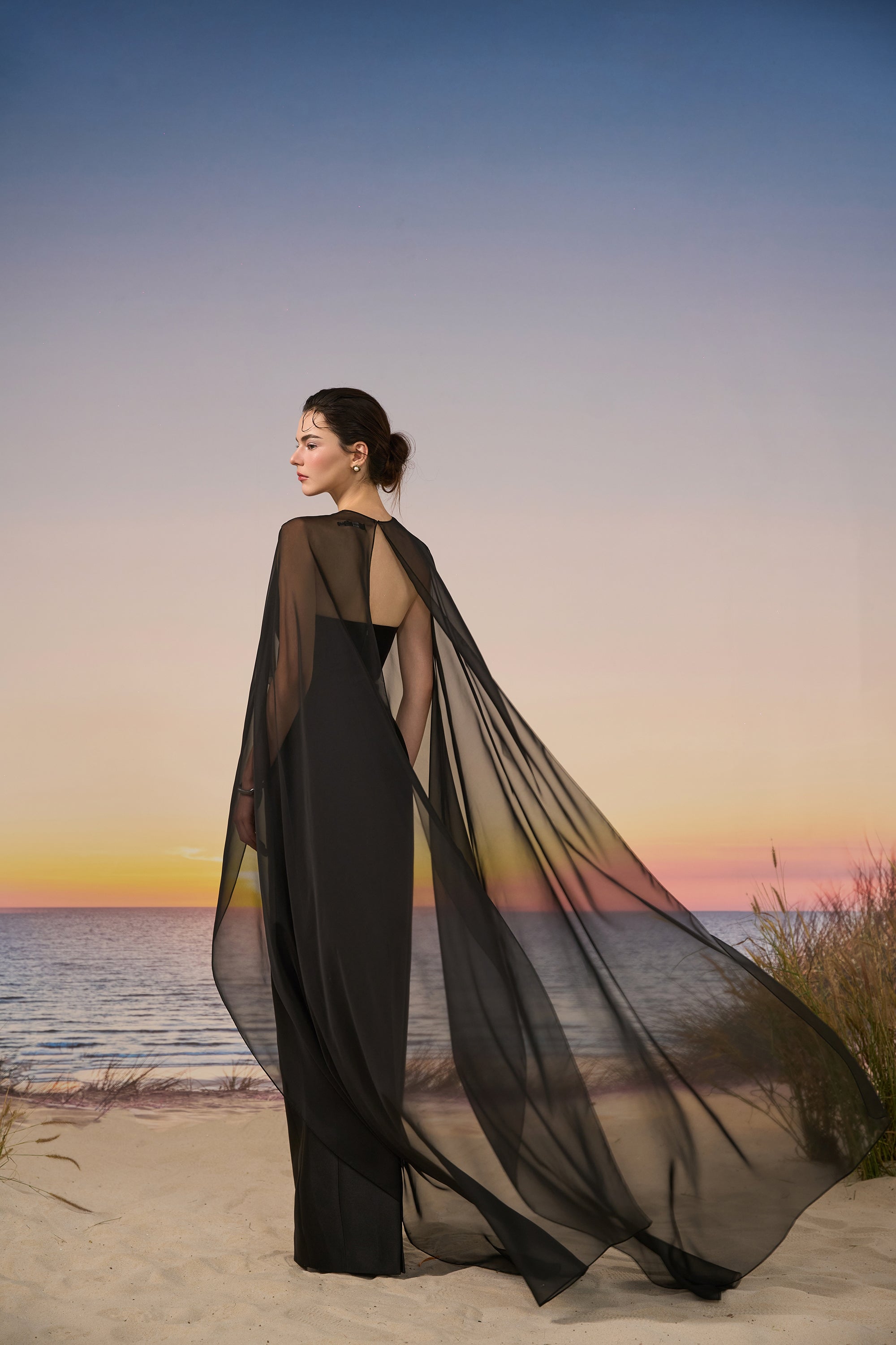 Sirocco Royal taffeta & silk dress