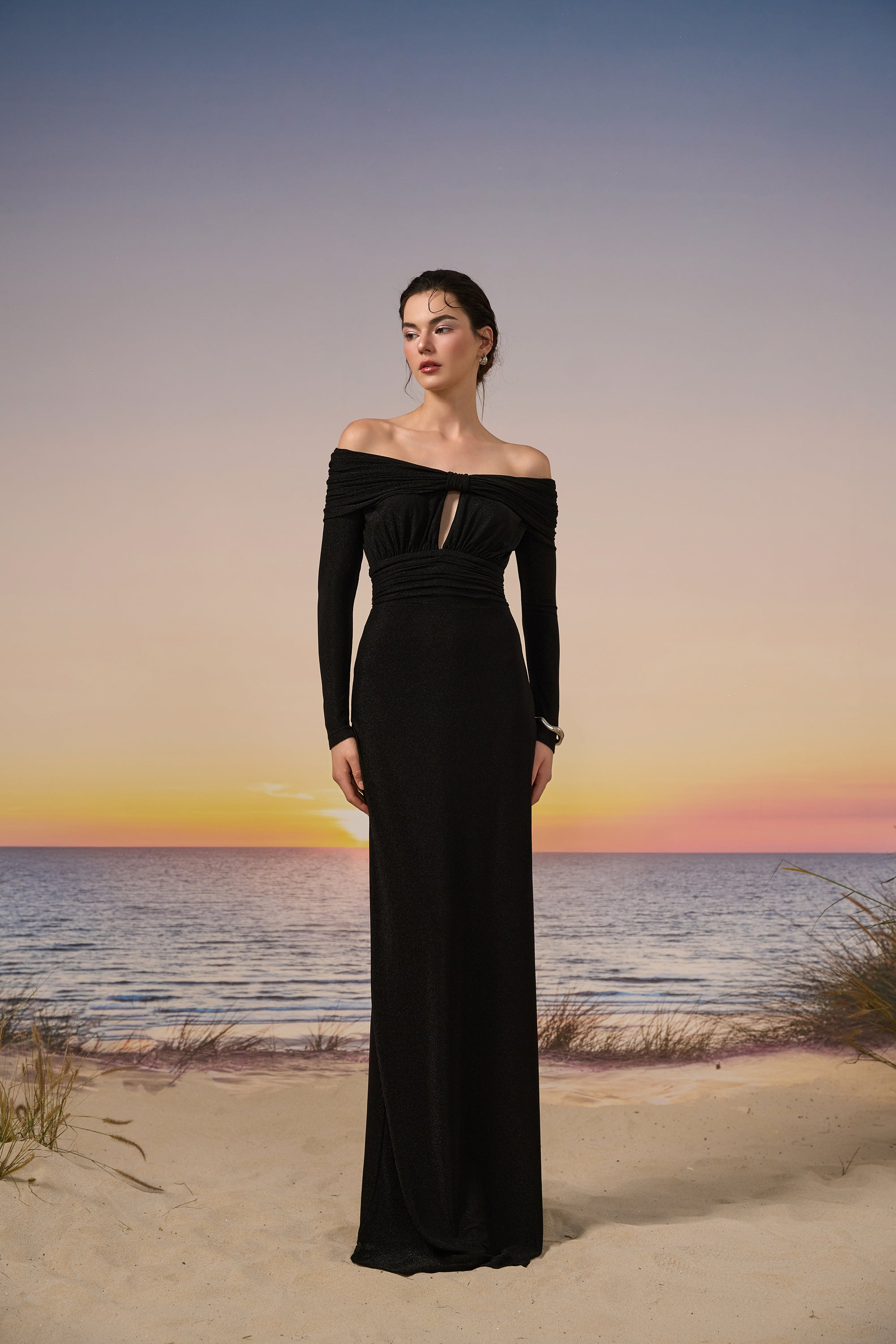 Brisa glitter Jersey dress