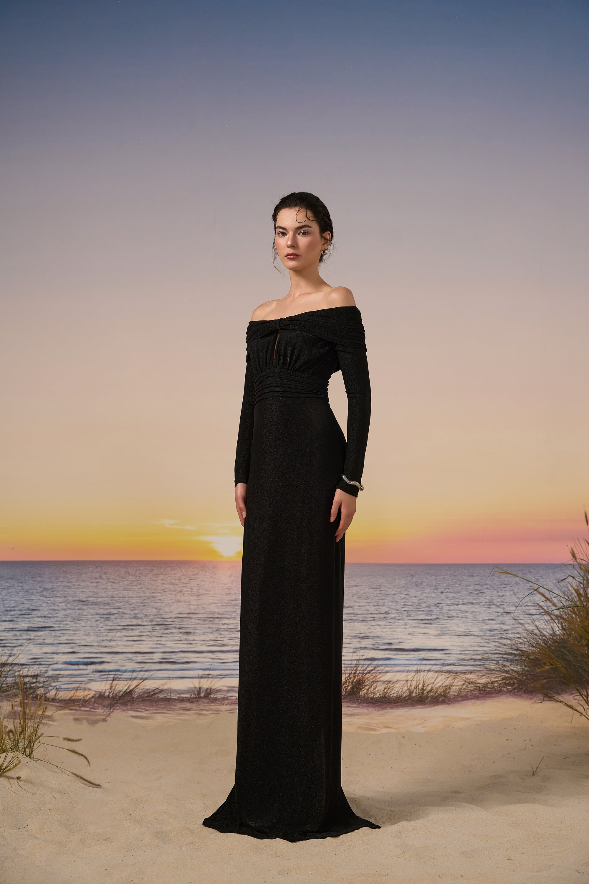 Brisa glitter Jersey dress