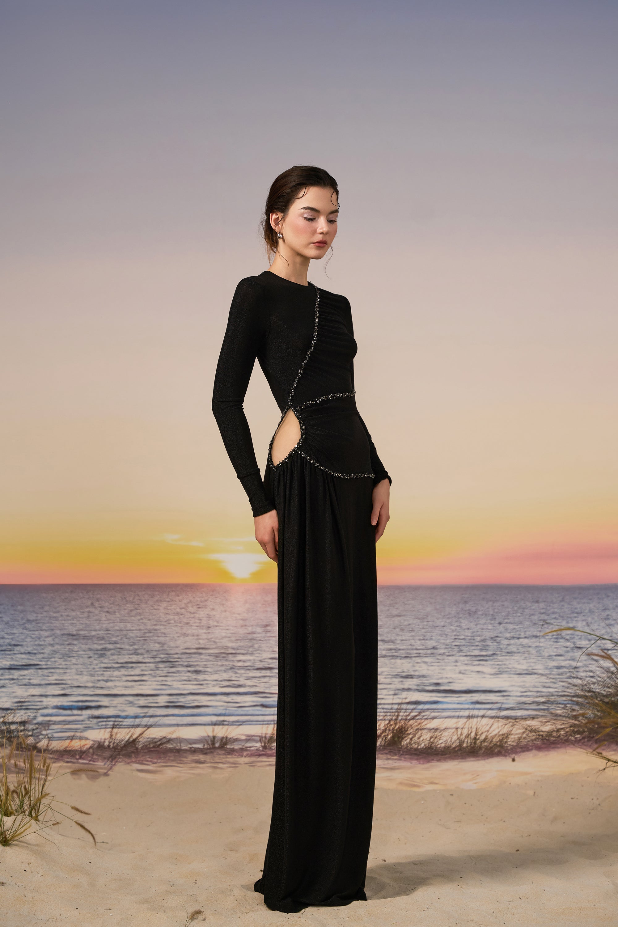 Raya glitter Jersey dress