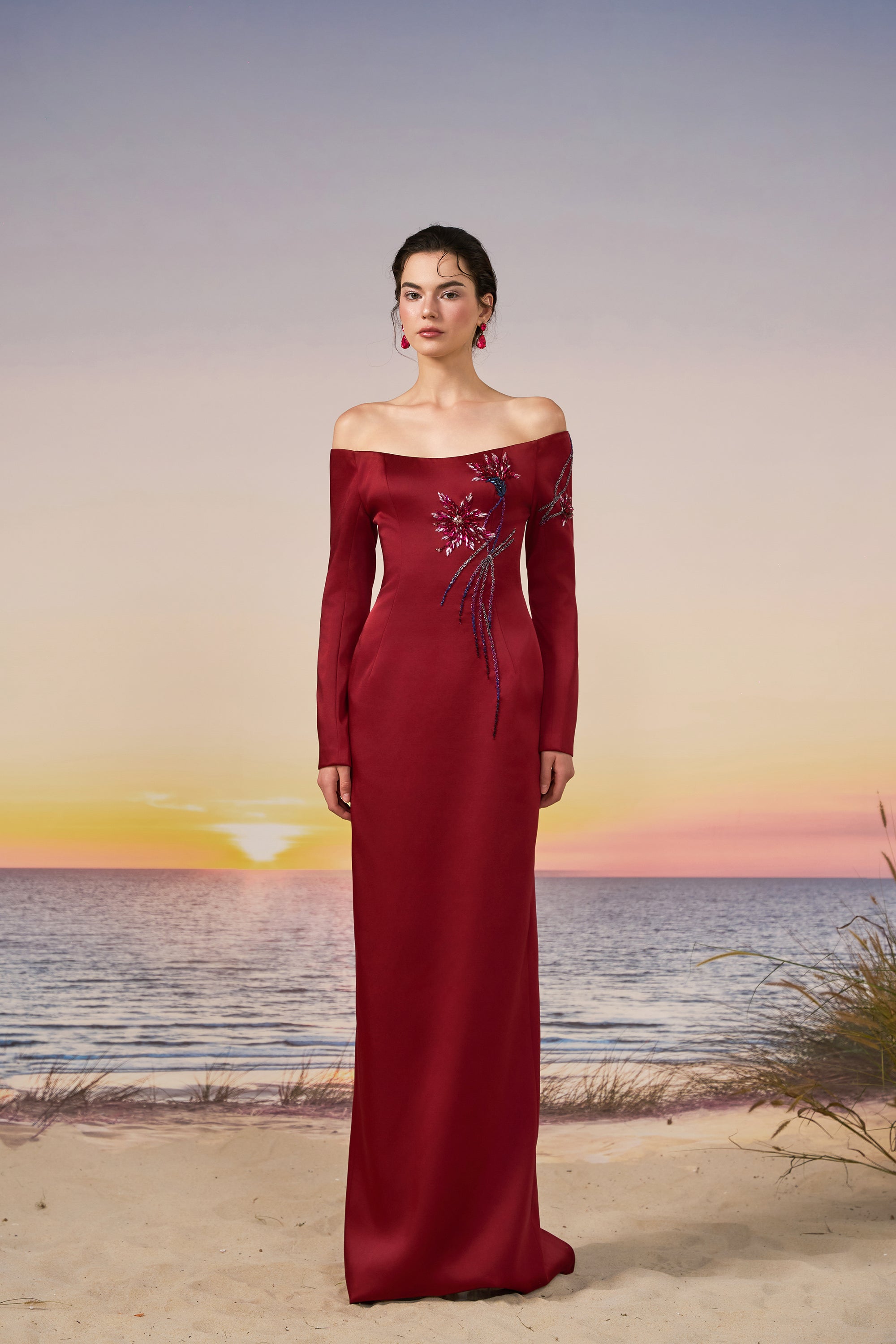 Soraya silk taffeta dress