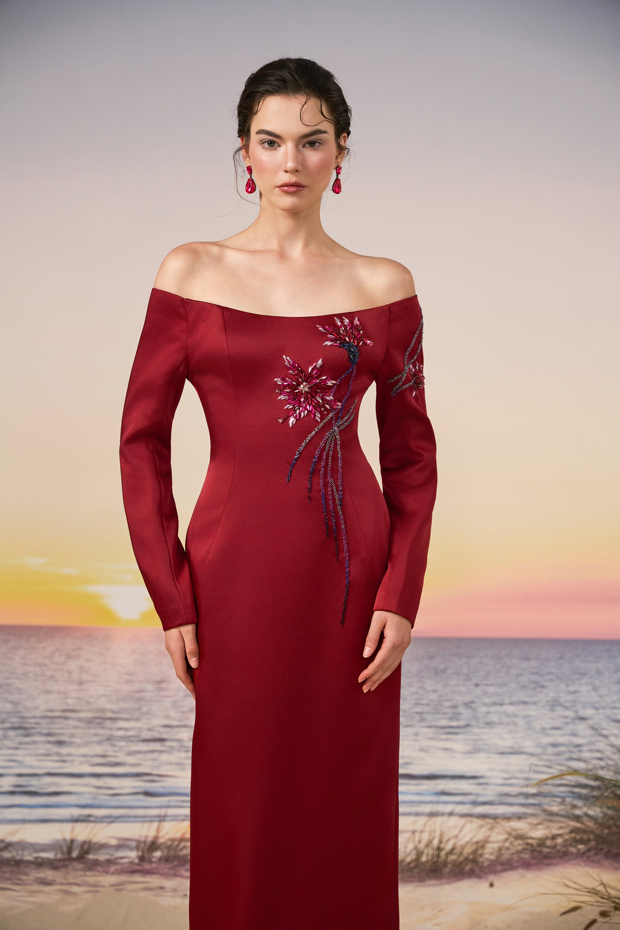 Soraya silk taffeta dress