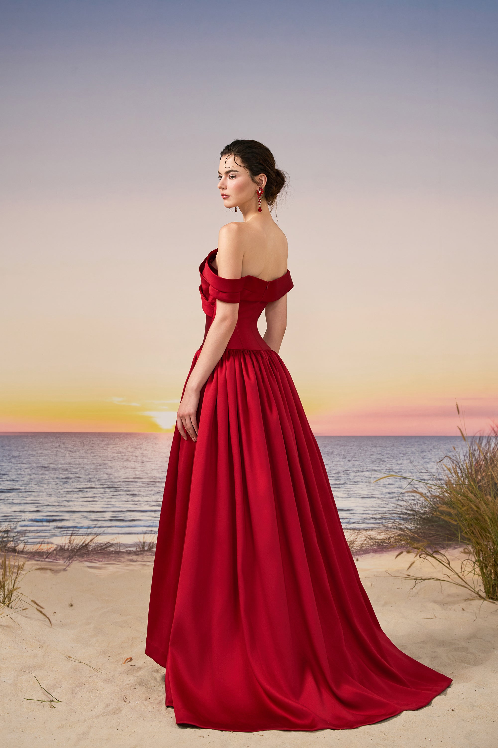 Sana royal taffeta dress