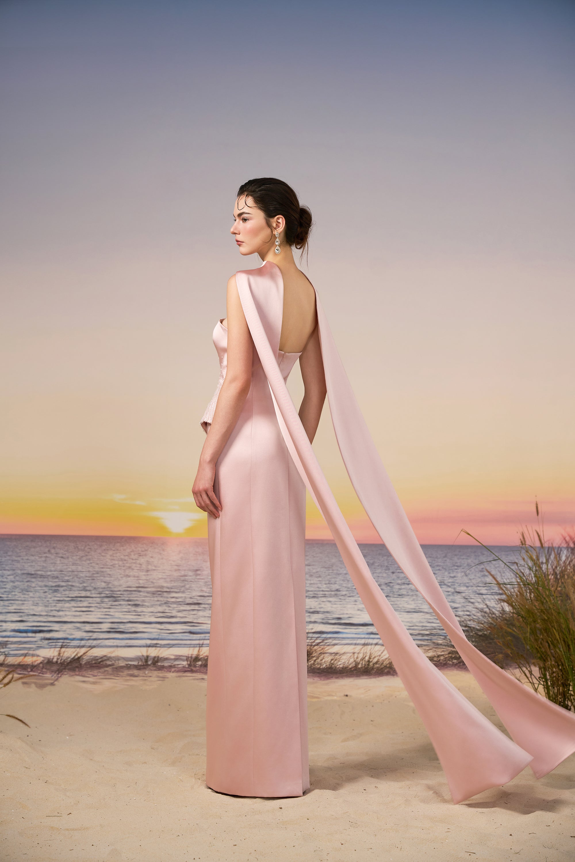 Luz silk taffeta dress