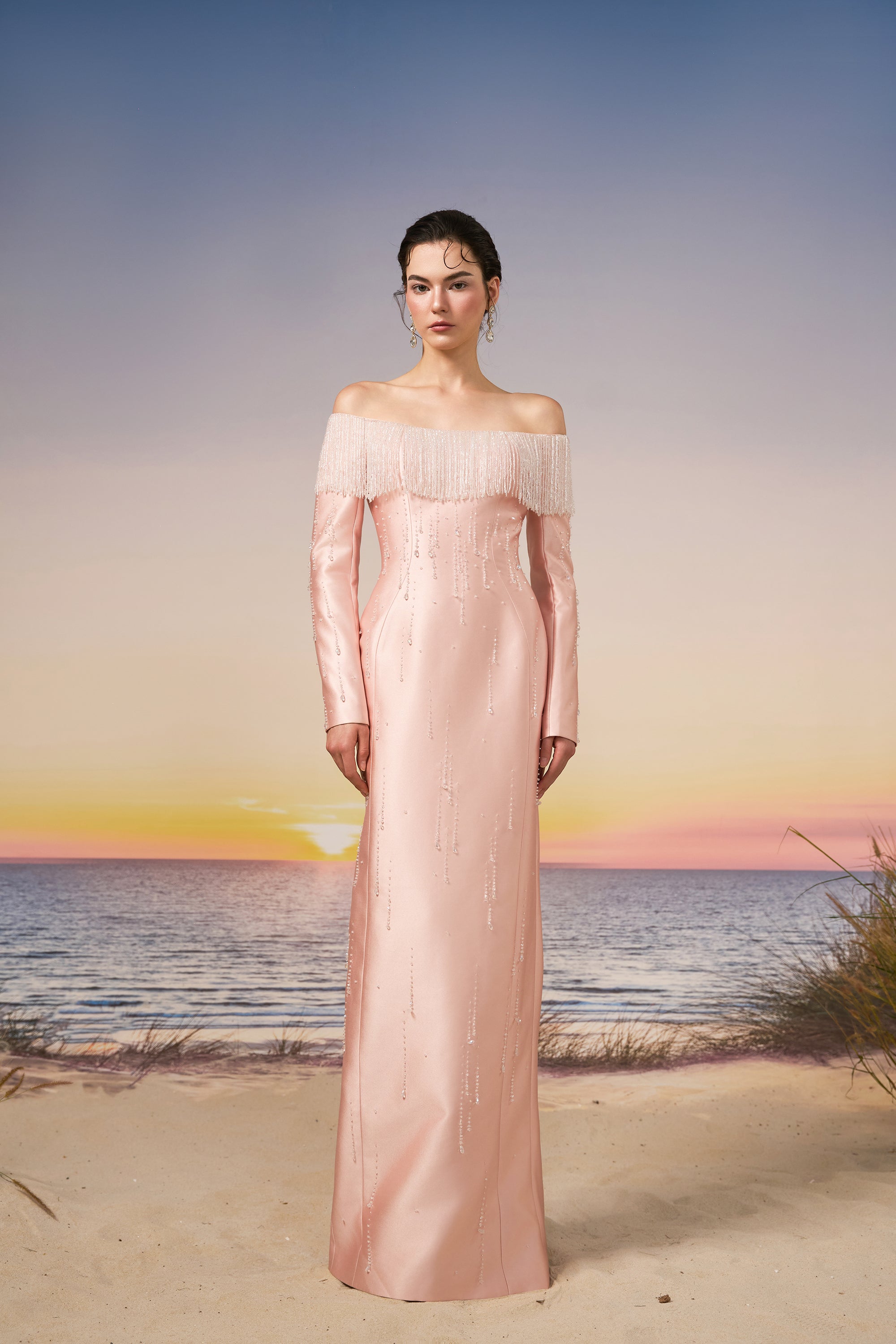 Talia royal taffeta dress