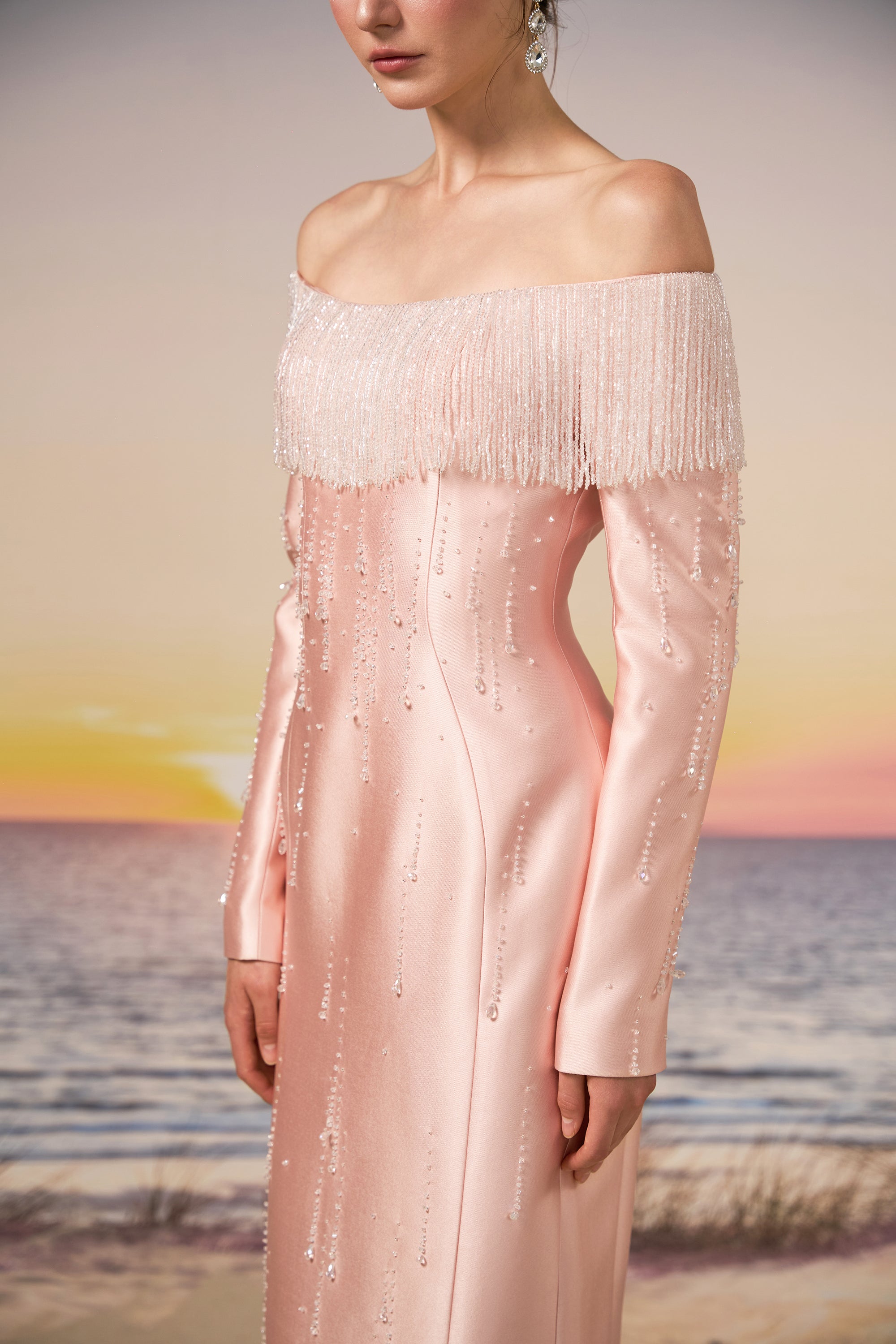 Talia royal taffeta dress