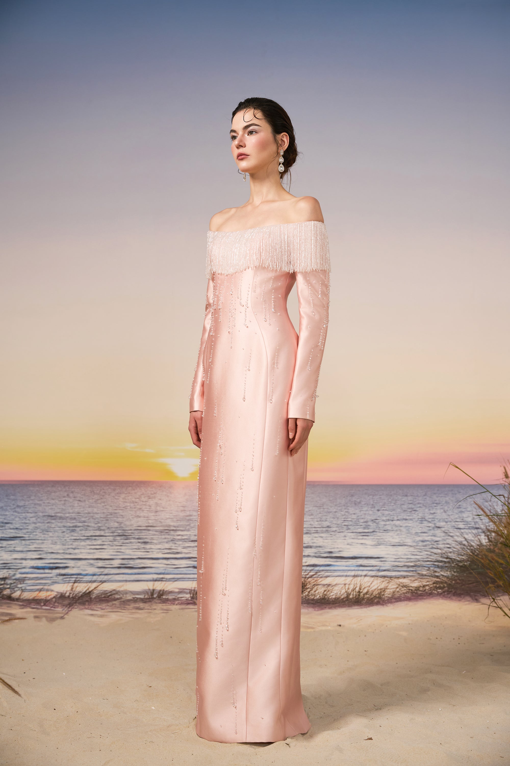 Talia royal taffeta dress