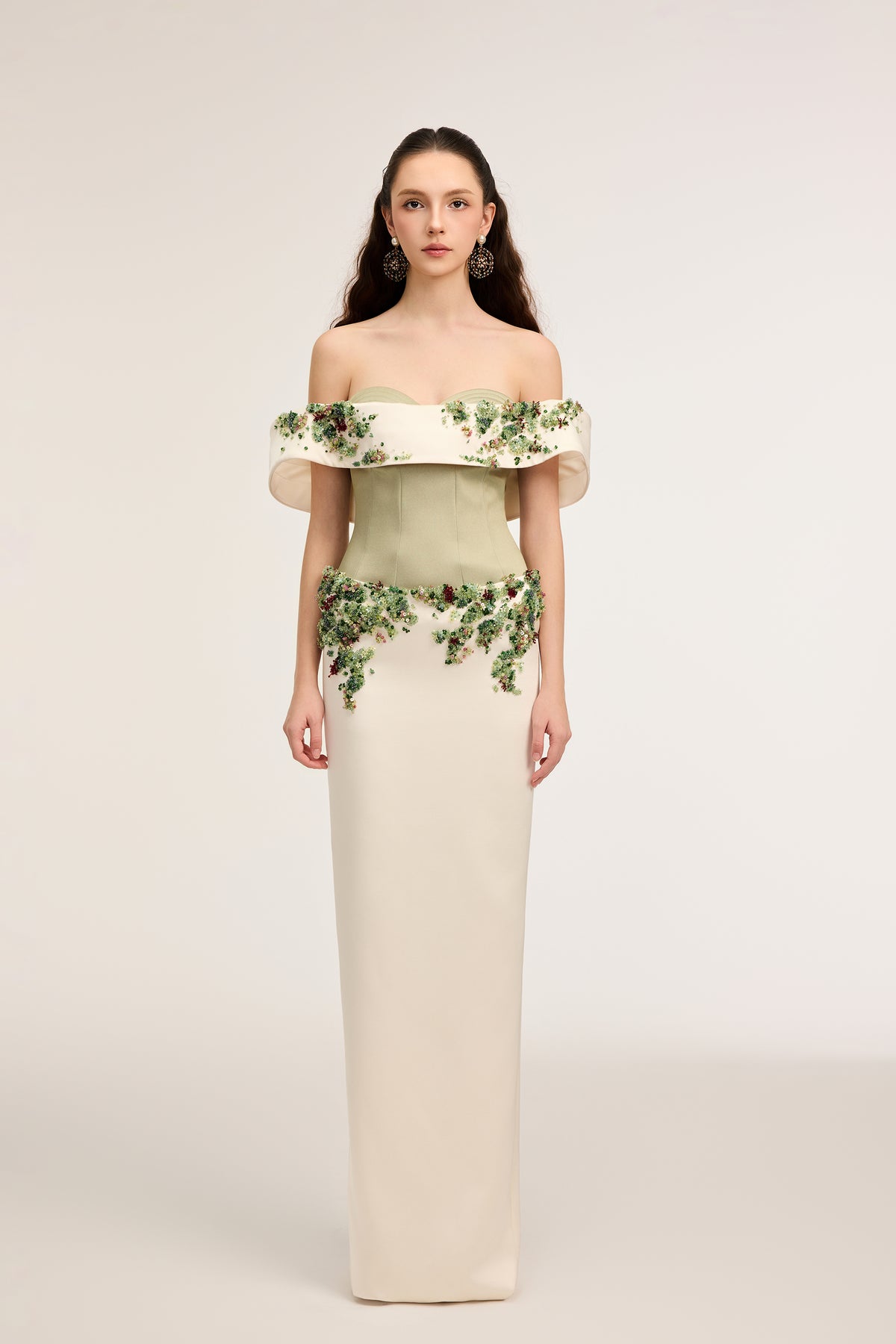 Malika Silk Taffeta & Crepe dress