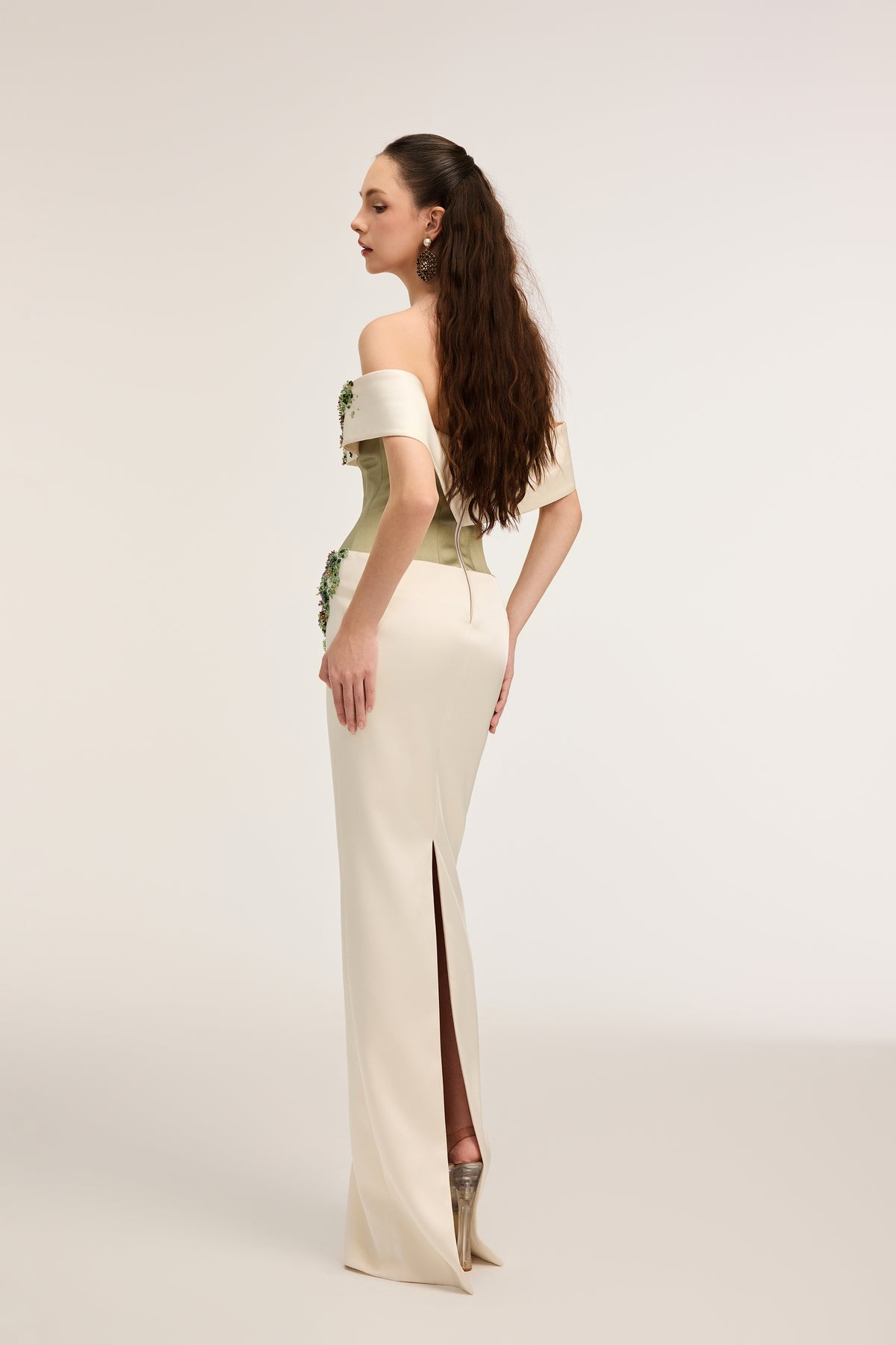 Malika Silk Taffeta & Crepe dress