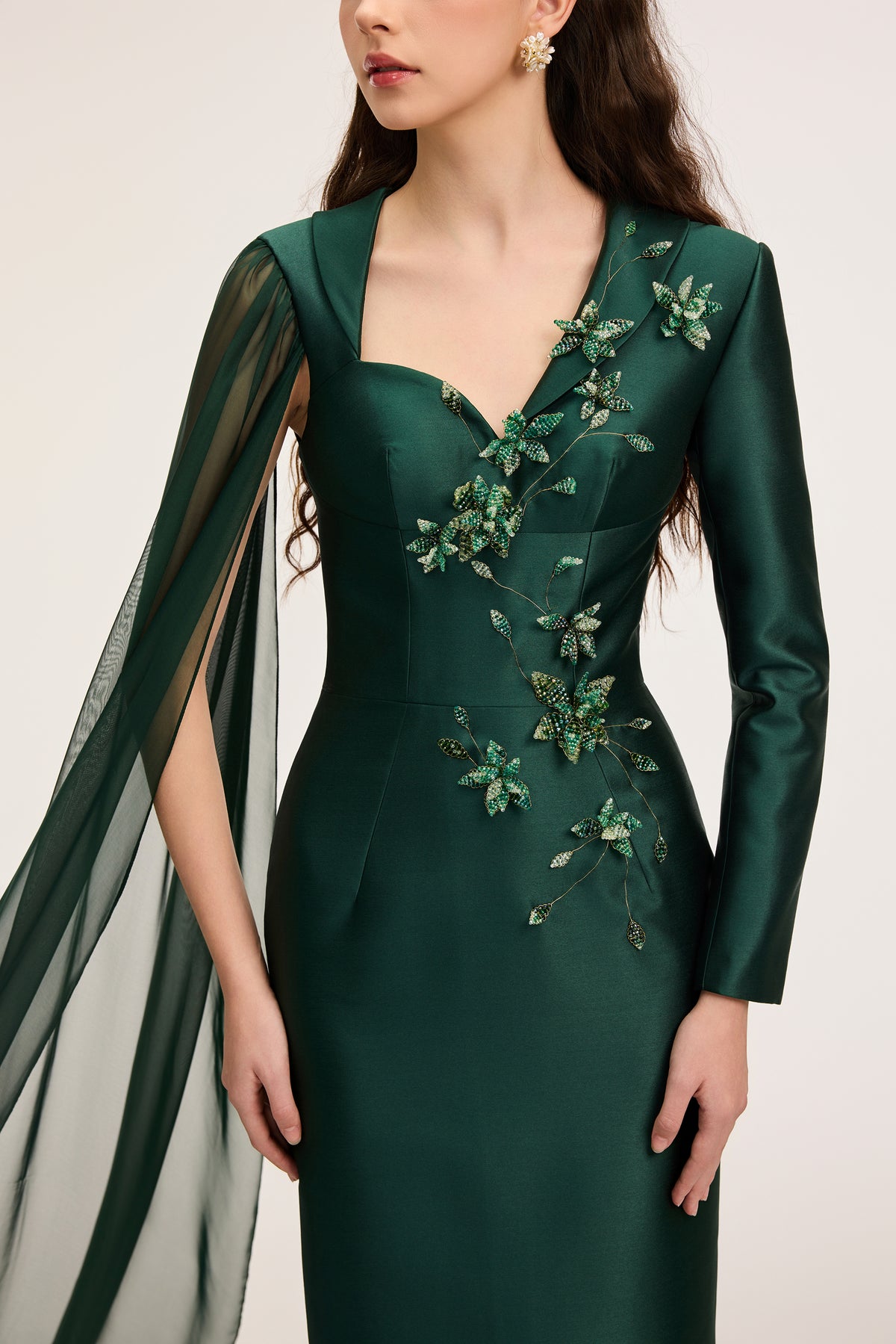 Theodora Royal taffeta & silk dress