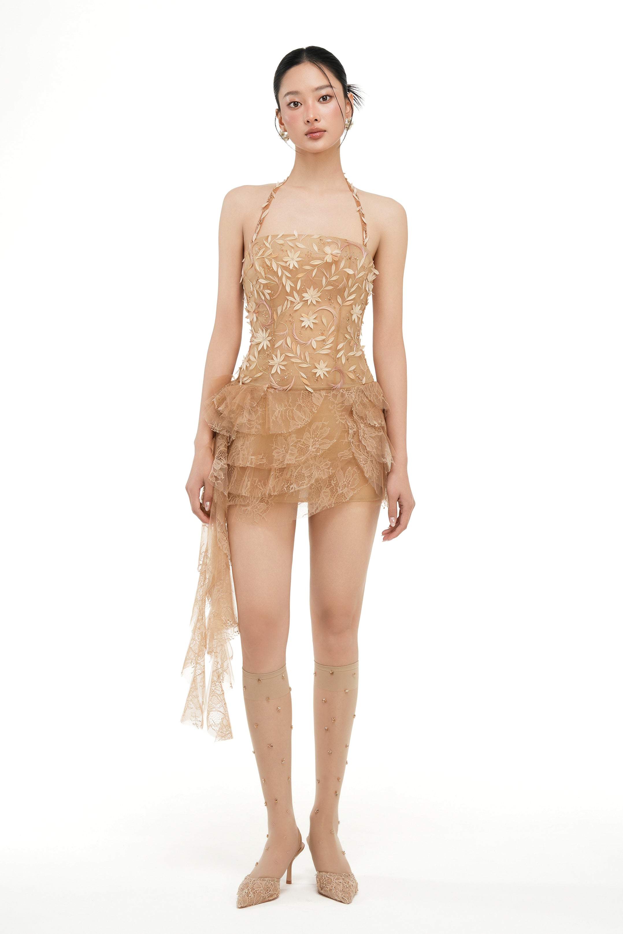 Carina Tulle & Lace Dress