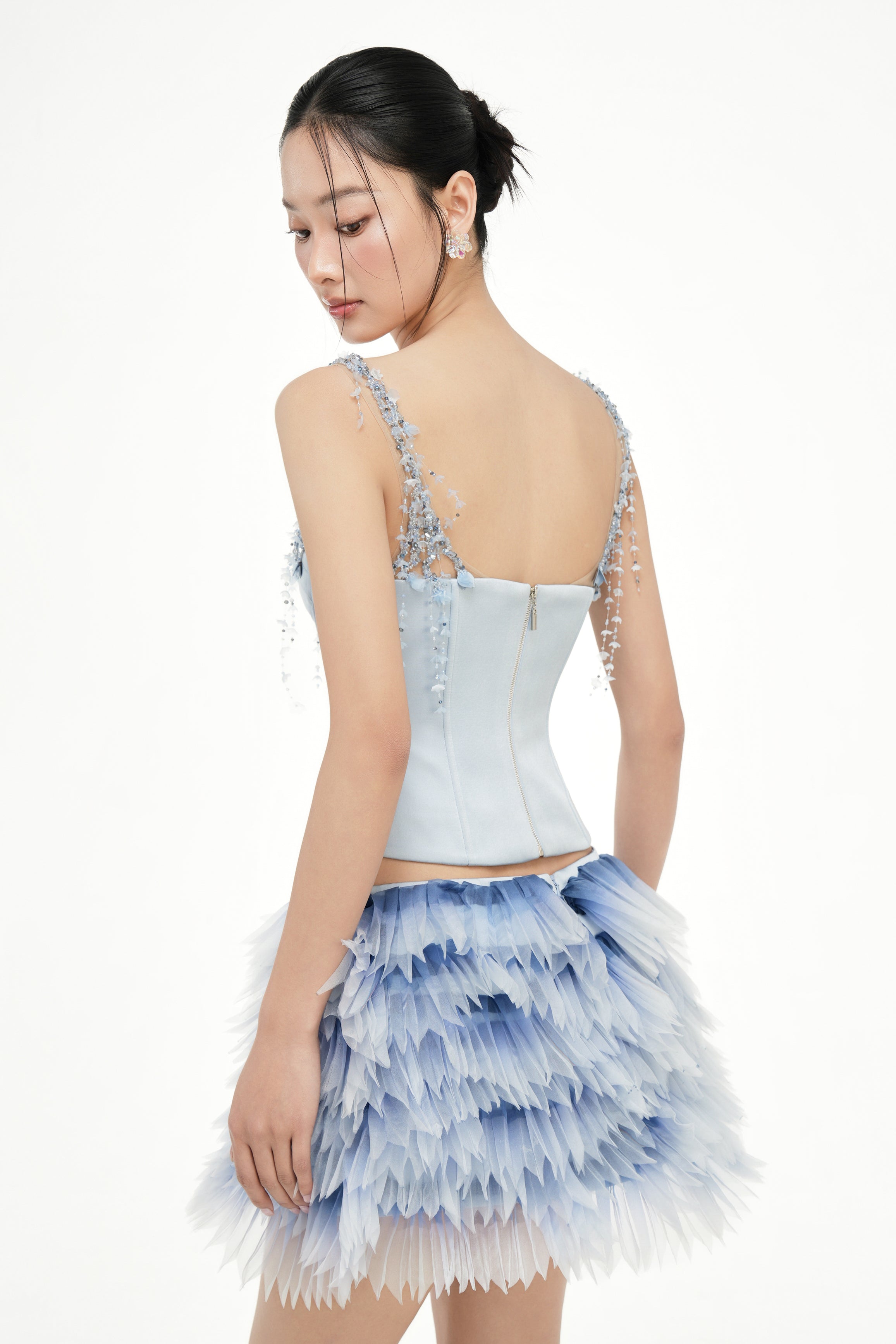Delilah Silk Taffeta & TopMarielle Silk Taffeta & Organza Skirt