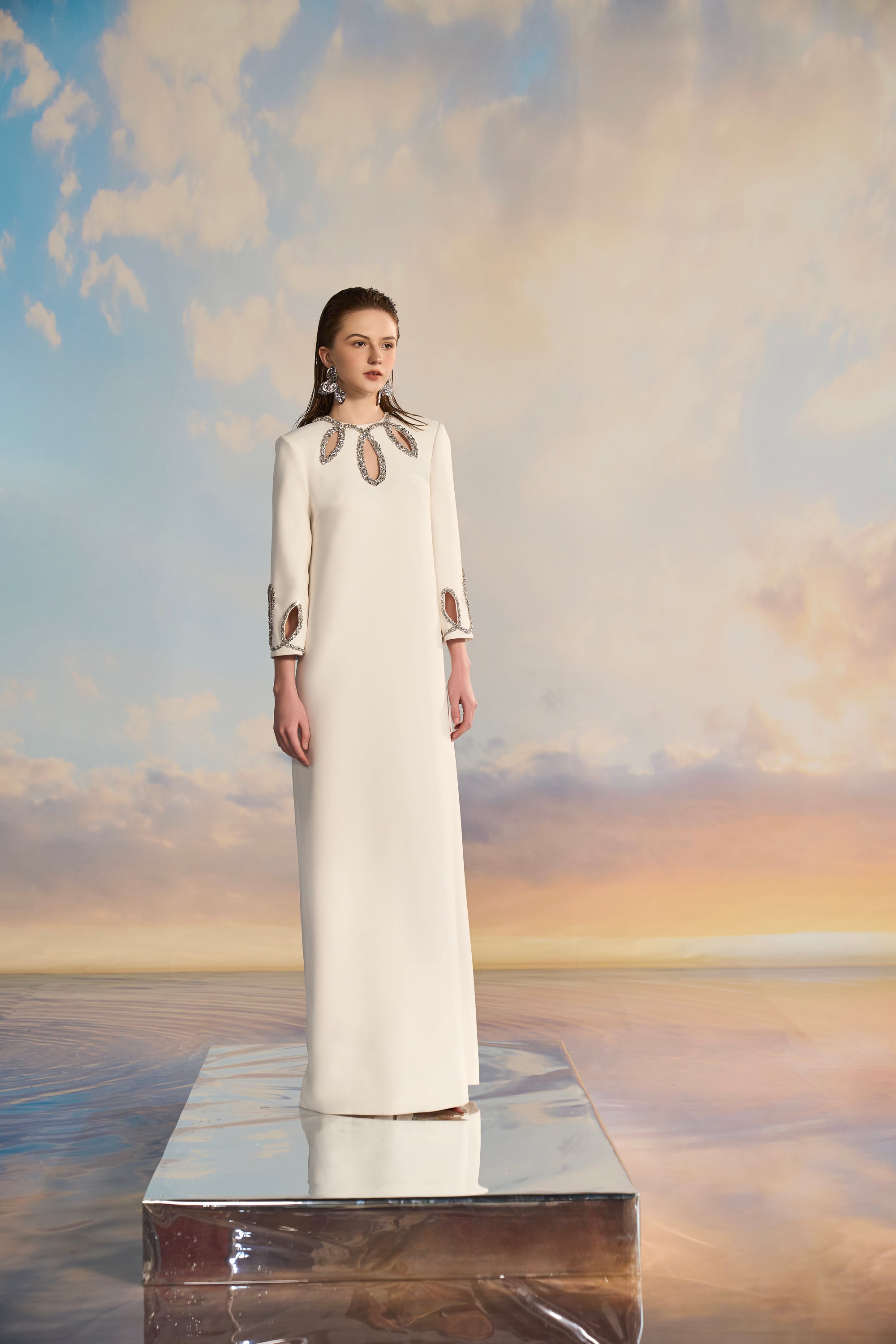 Adela Crepe cut out dress