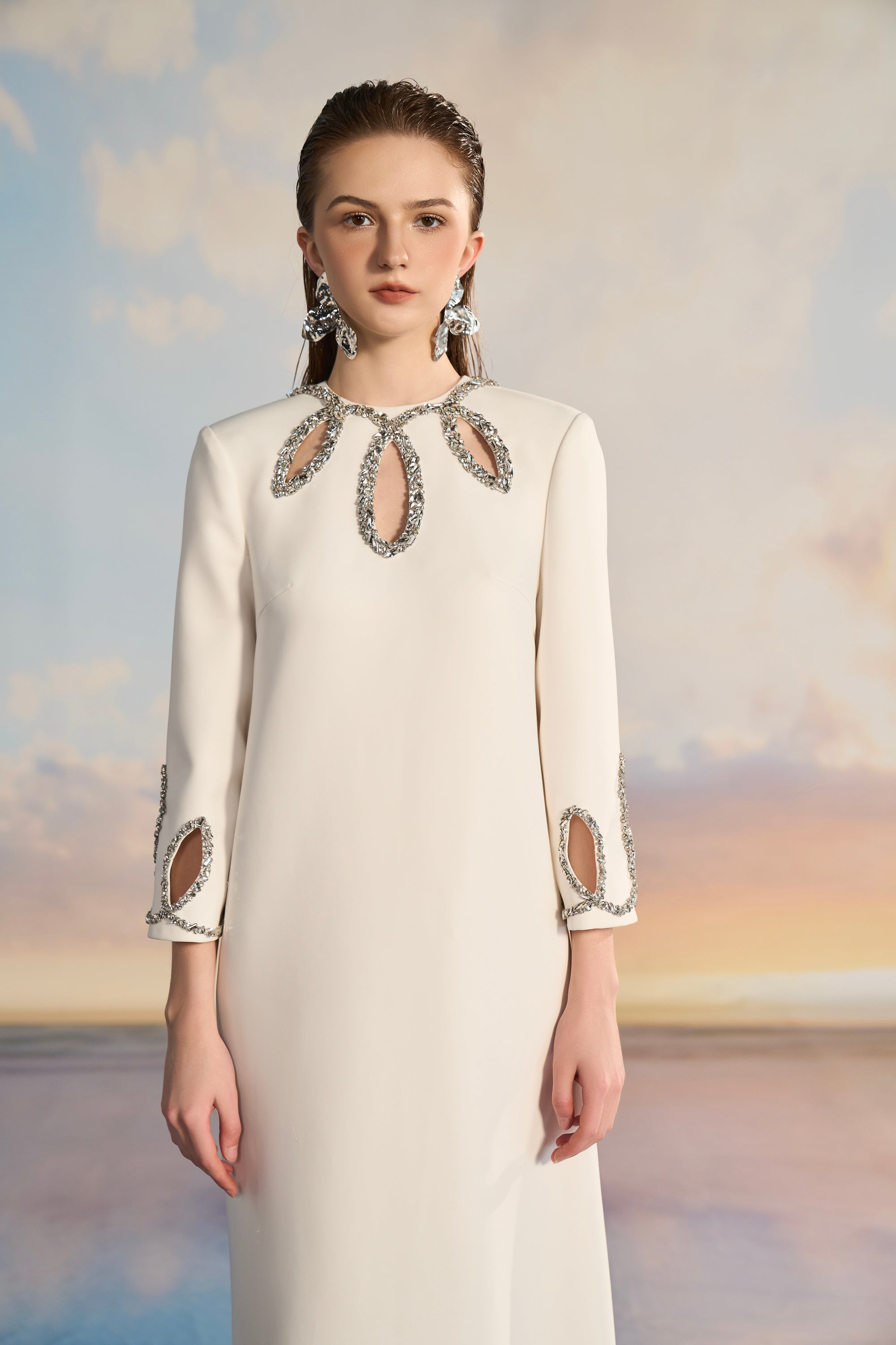 Adela Crepe cut out dress