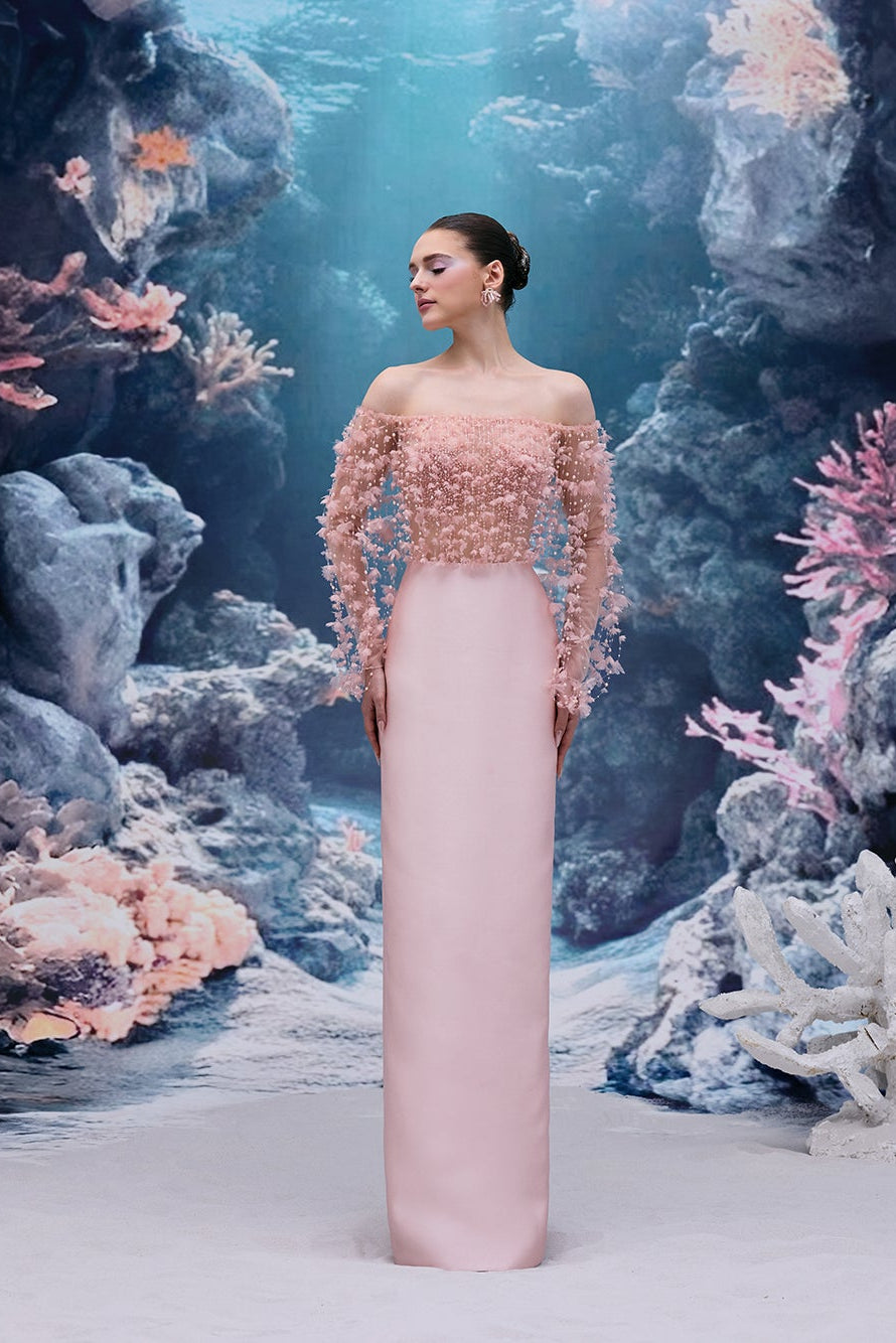 Yvette Tulle & Royal Taffeta Dress